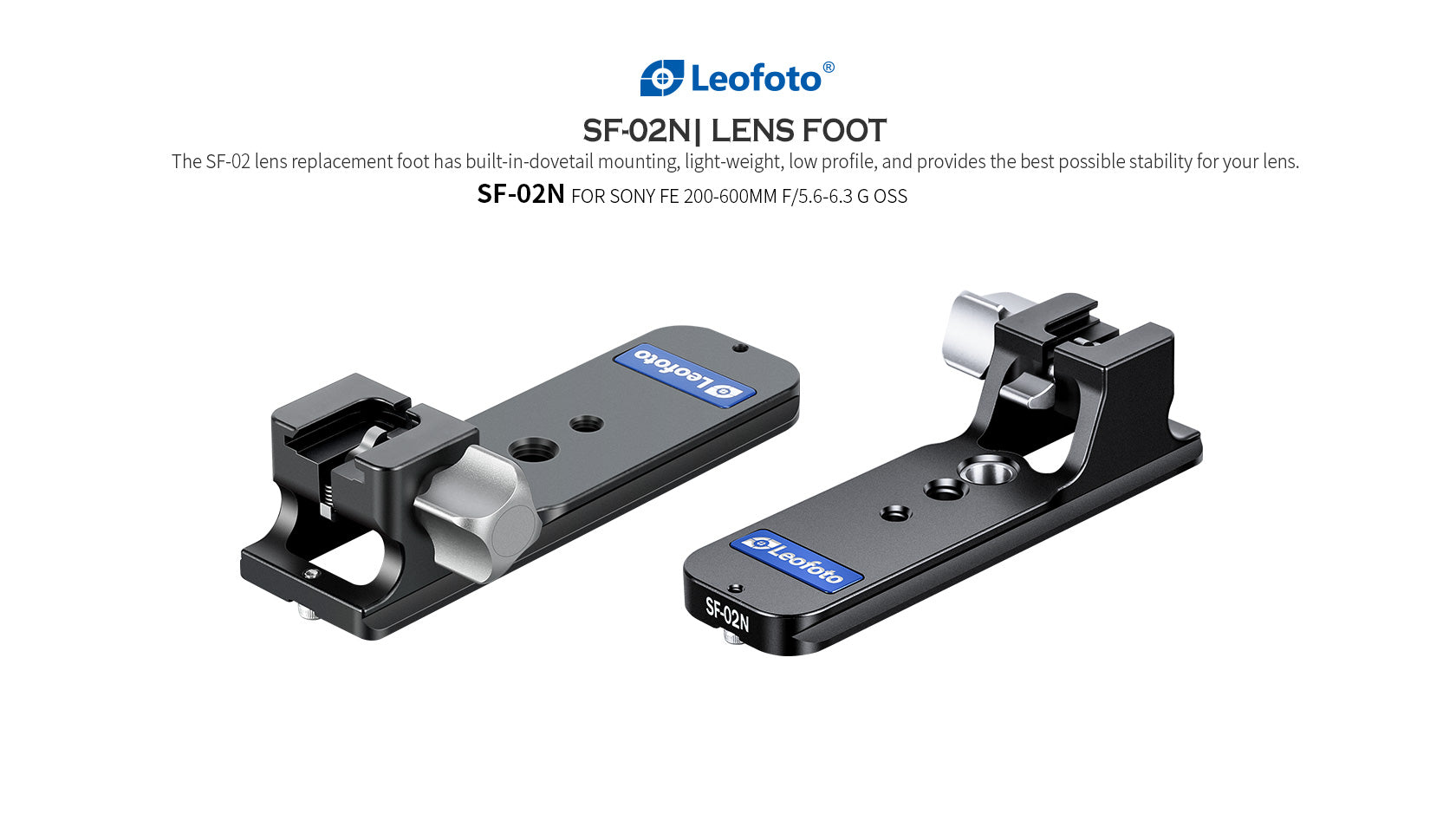 Leofoto SF-02N [Ver.2] Replacemet Lens Foot for Sony FE 200-600 F/5.6-6.3