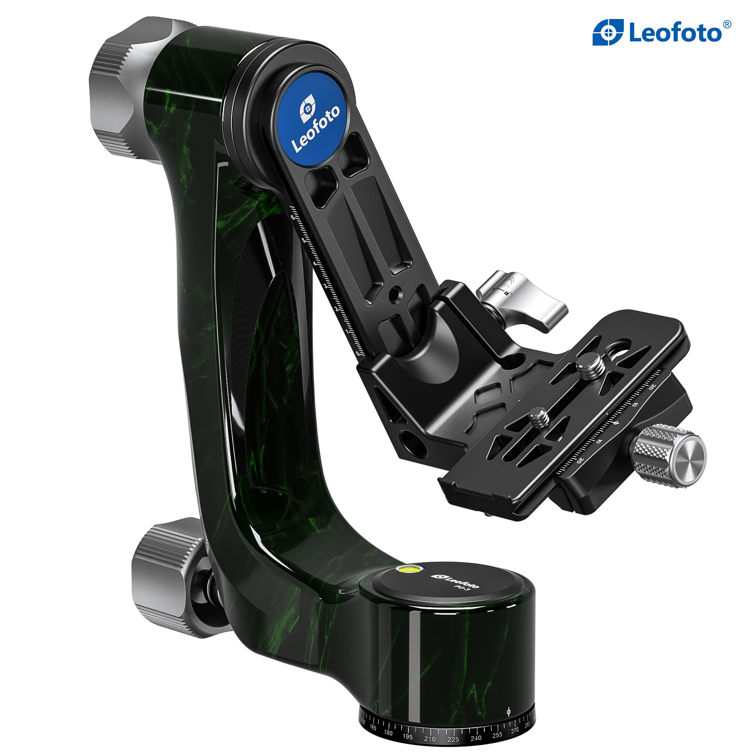 Leofoto PG-3 (Knob Clamp) Carbon Fiber Gimbal Head (Three Colors)