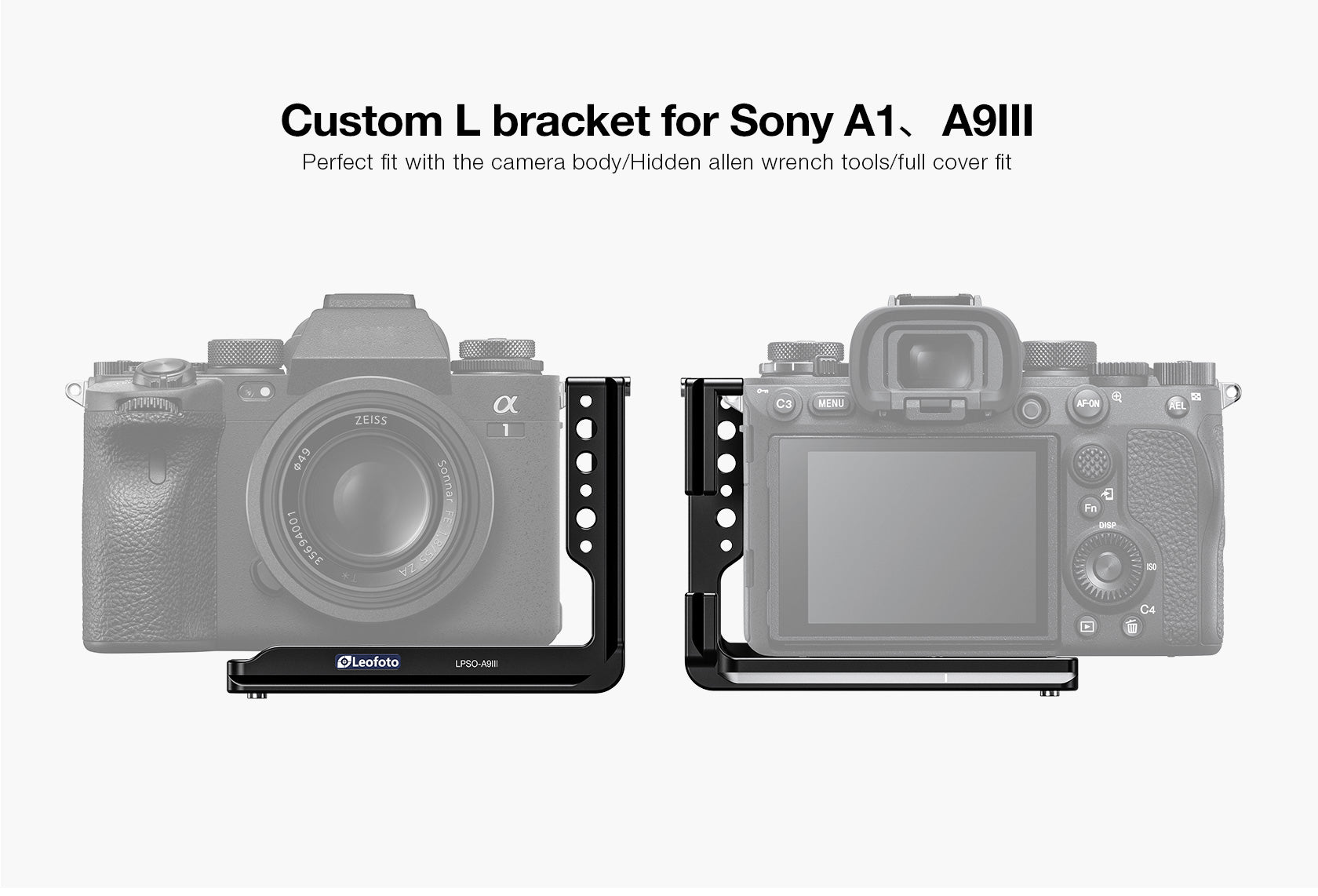 Leofoto LPSO-A9III L Plate for Sony A9 III Camera | Arca Compatible