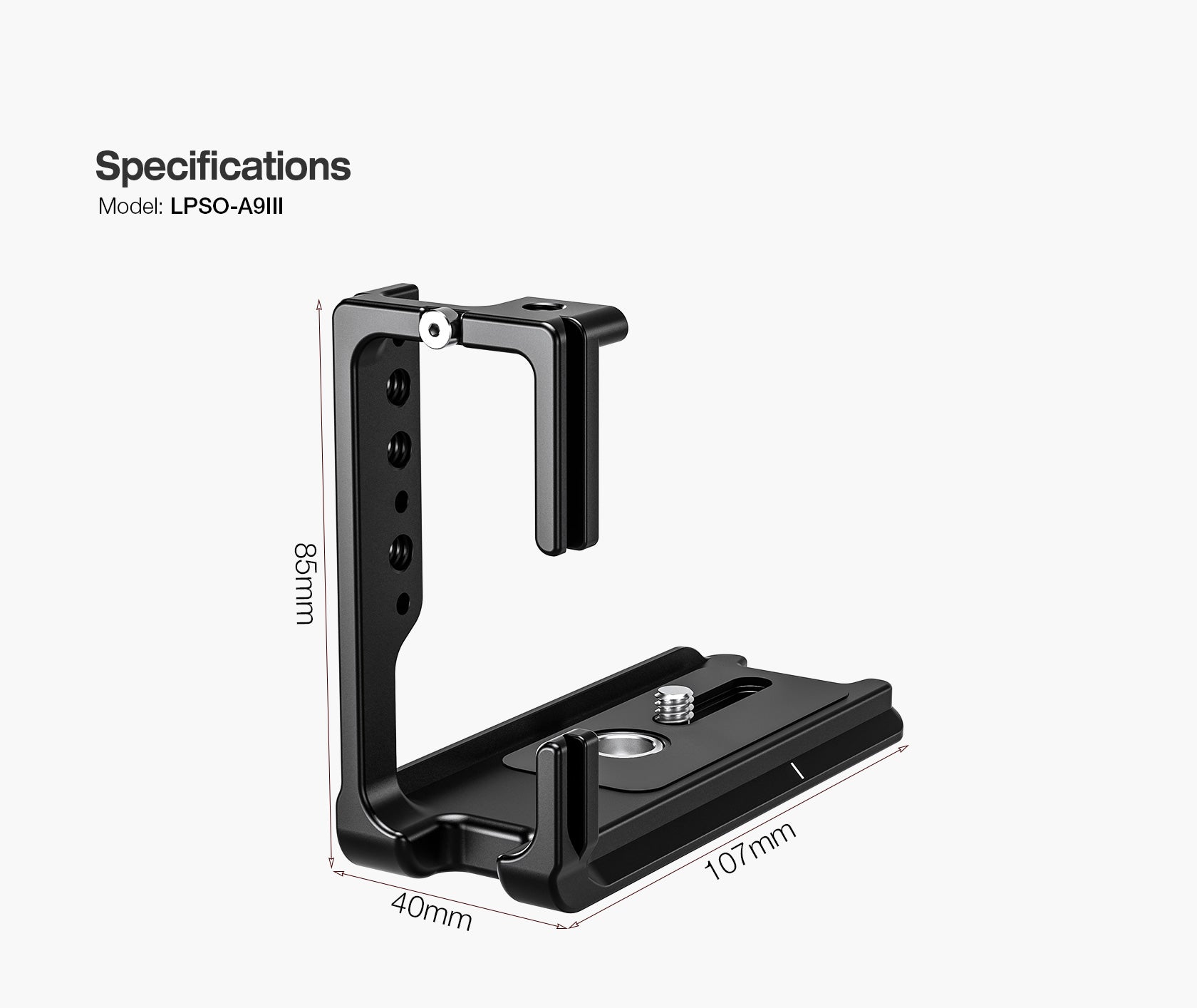 Leofoto LPSO-A9III L Plate for Sony A9 III Camera | Arca Compatible