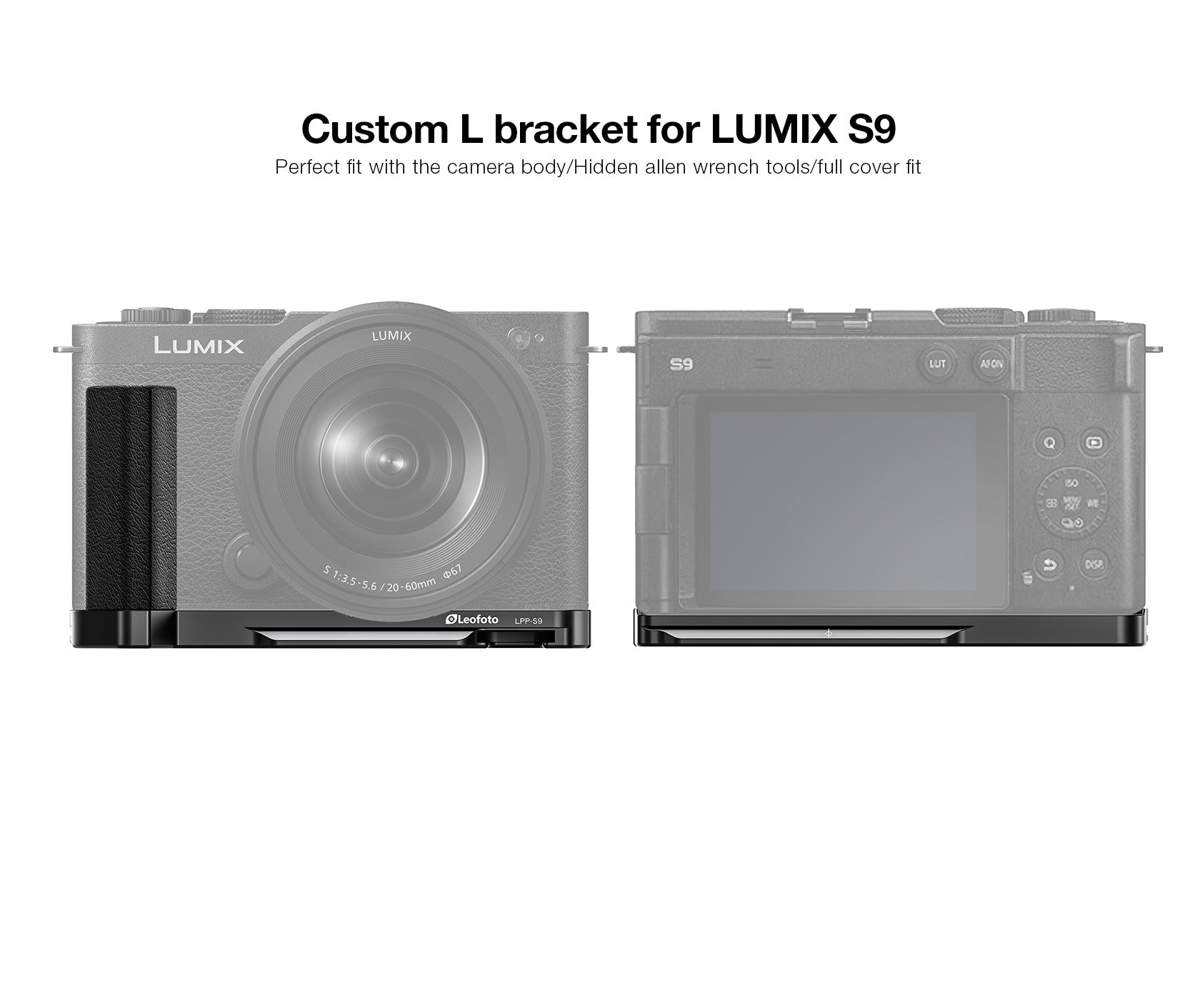 Leofoto LPP-S9 L Plate for Lumix S9 | Arca Compatible