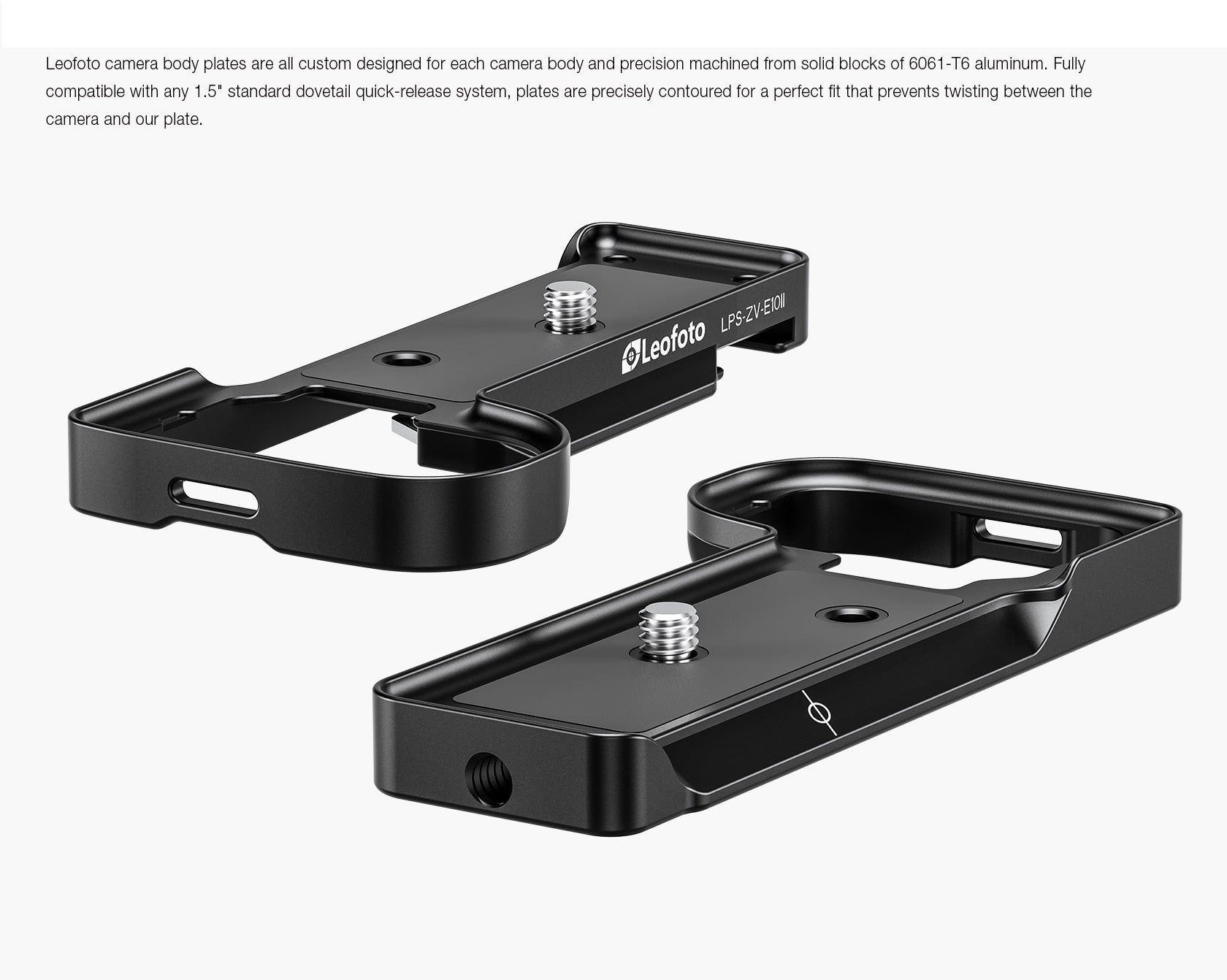 Leofoto LPS-ZV-E10II L Plate for Sony ZV-E10II | Arca Compatible (Blac