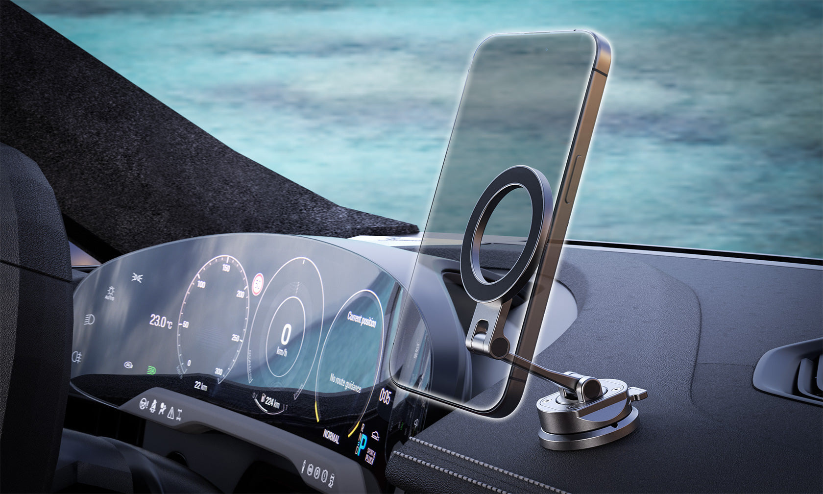 Leofoto PM-02 Magnetic Car Phone Mount