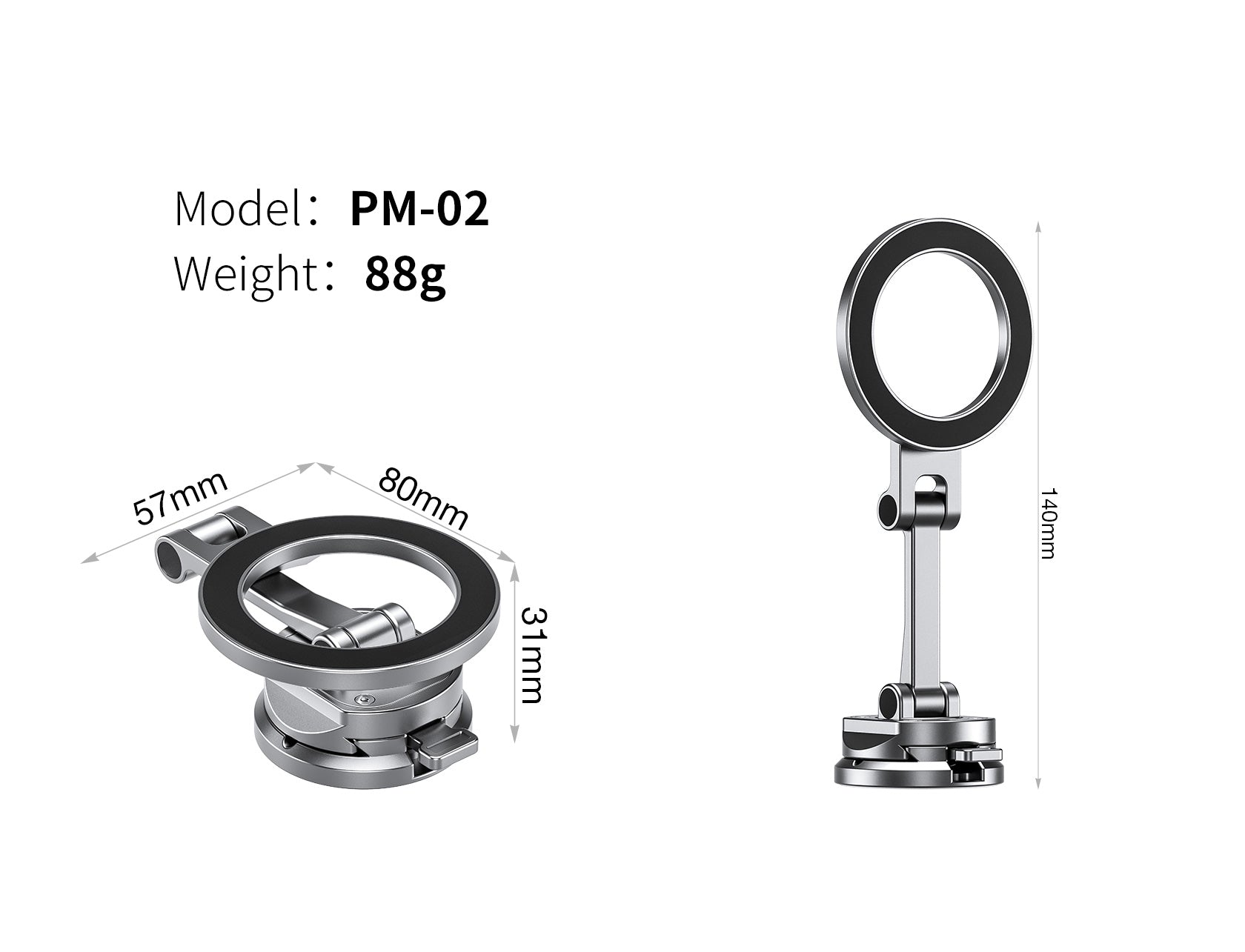 Leofoto PM-02 Magnetic Car Phone Mount