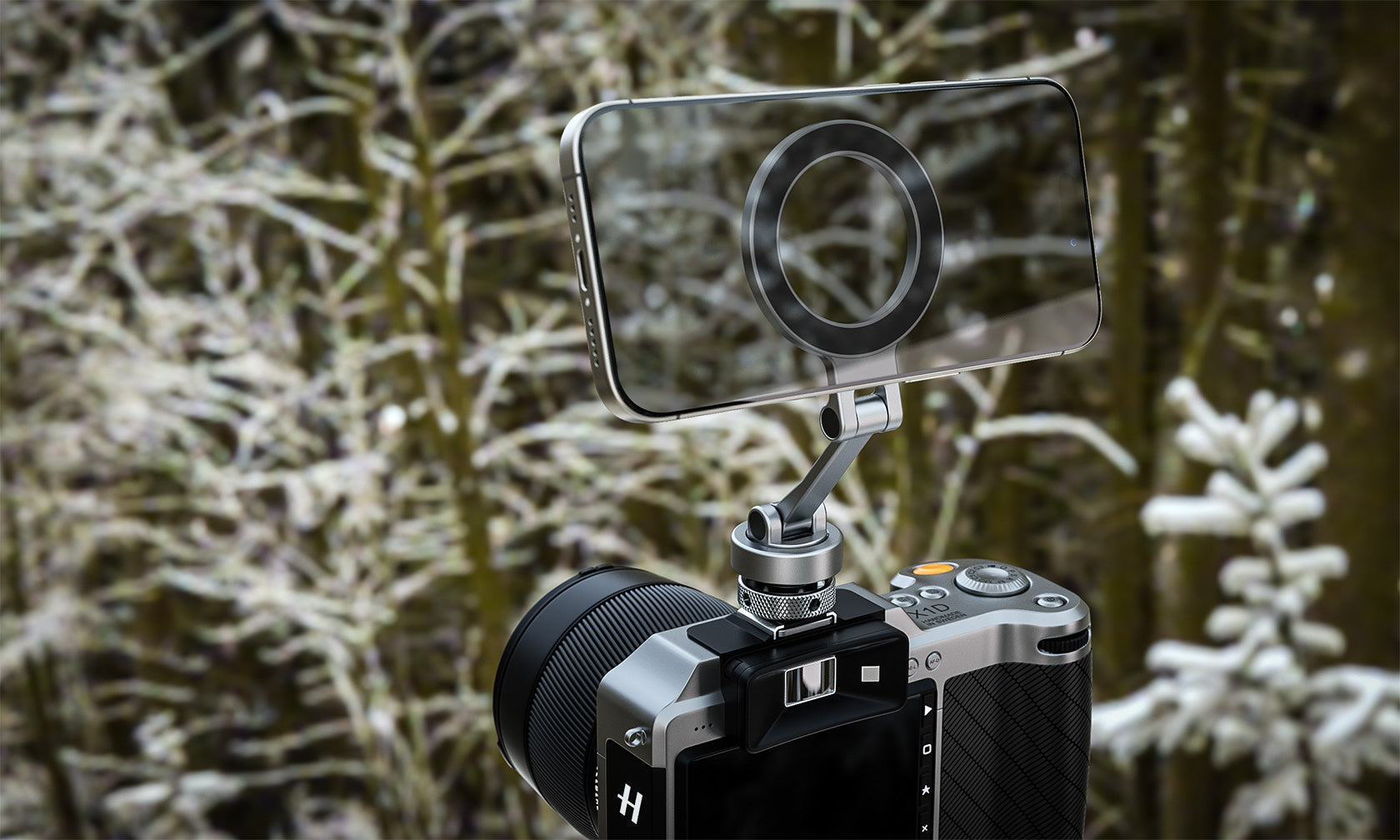 Leofoto PM-03 Magnetic Phone Mount with Cold Shoe