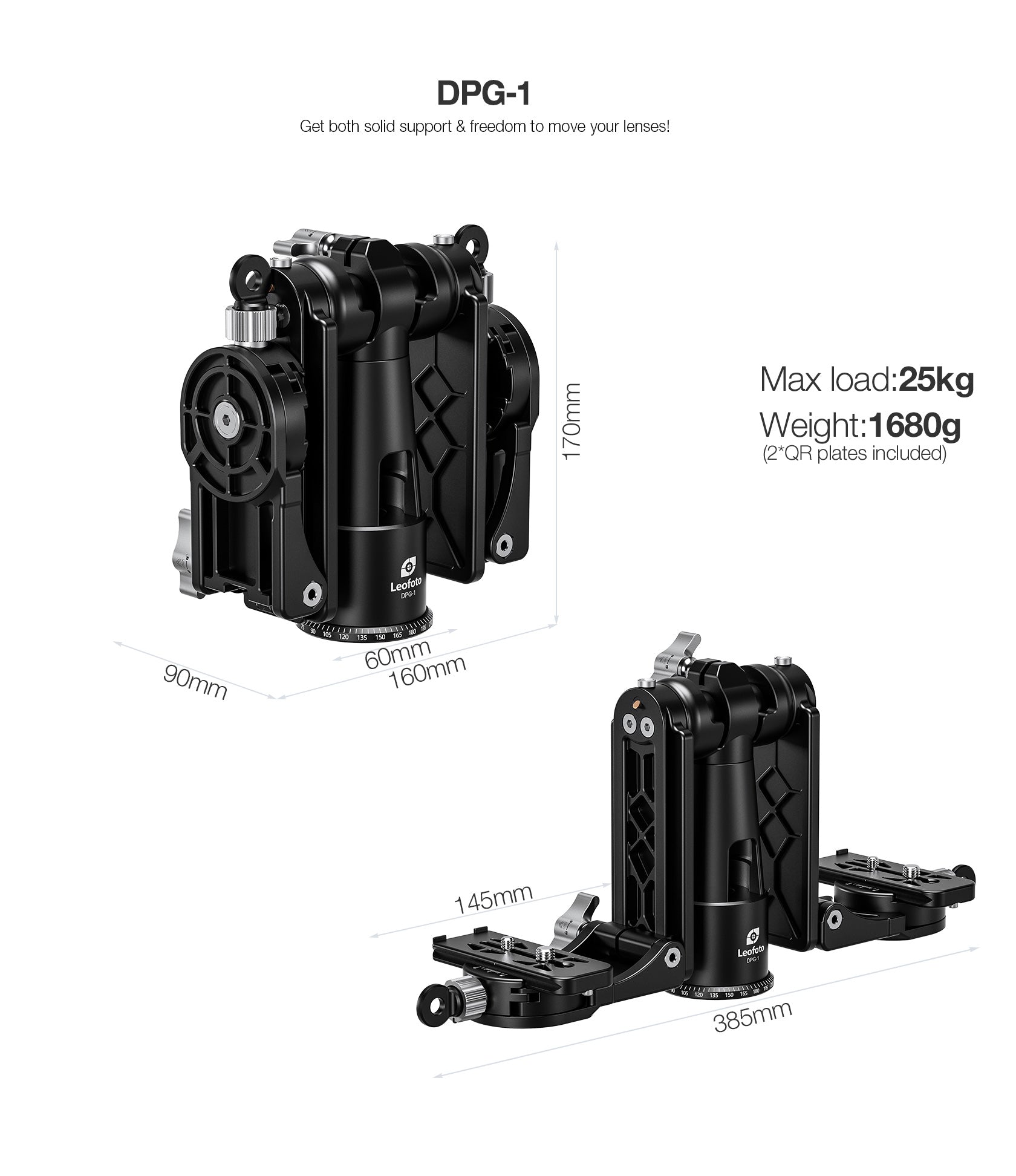 Leofoto DPG-1 Dual-Camera Gimbal Head