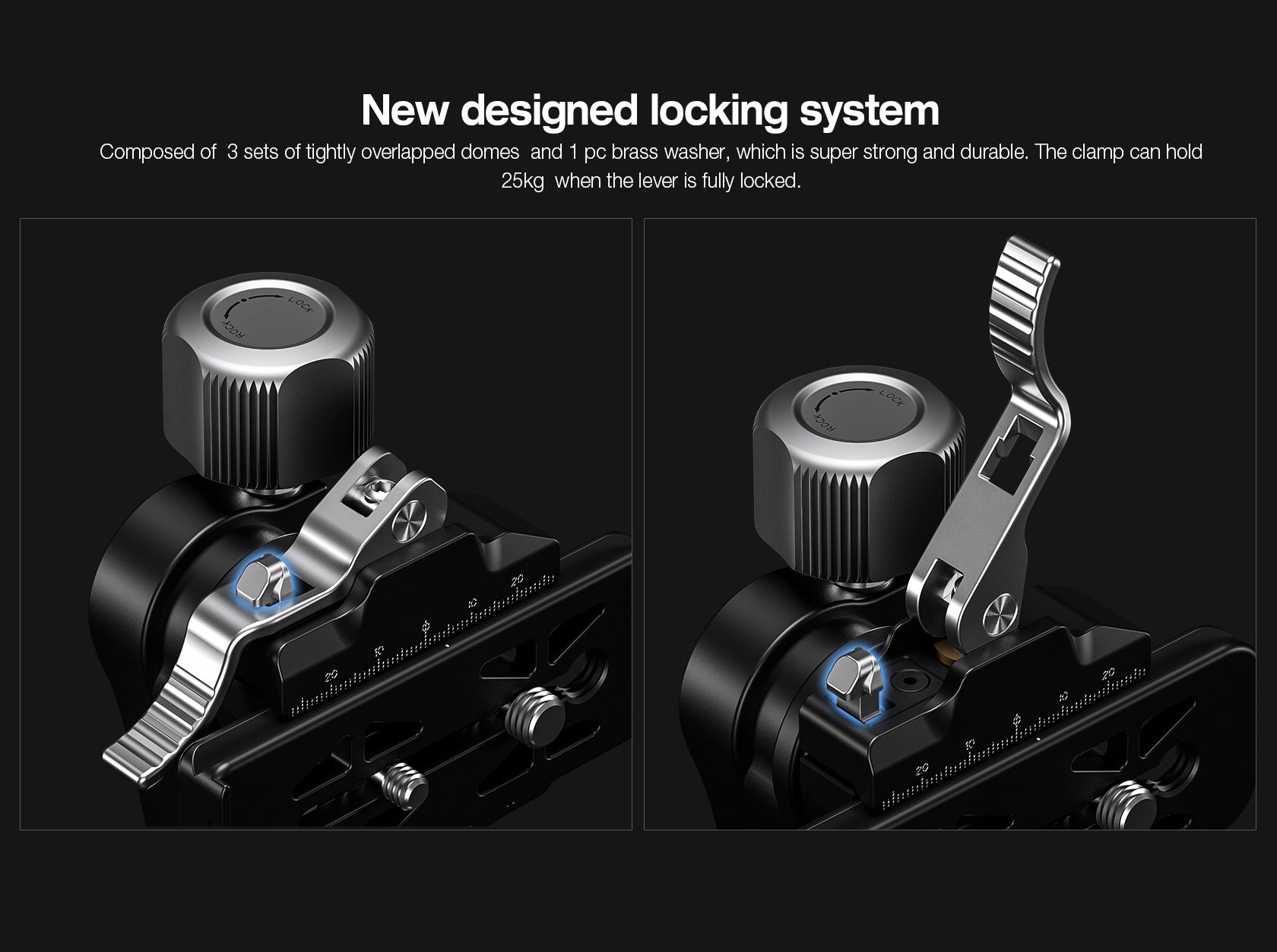 Leofoto MPG-02 (Knob Clamp) / MPG-02L (Lever-Release Clamp) Gimbal Attachment for Heads | Arca Compatible