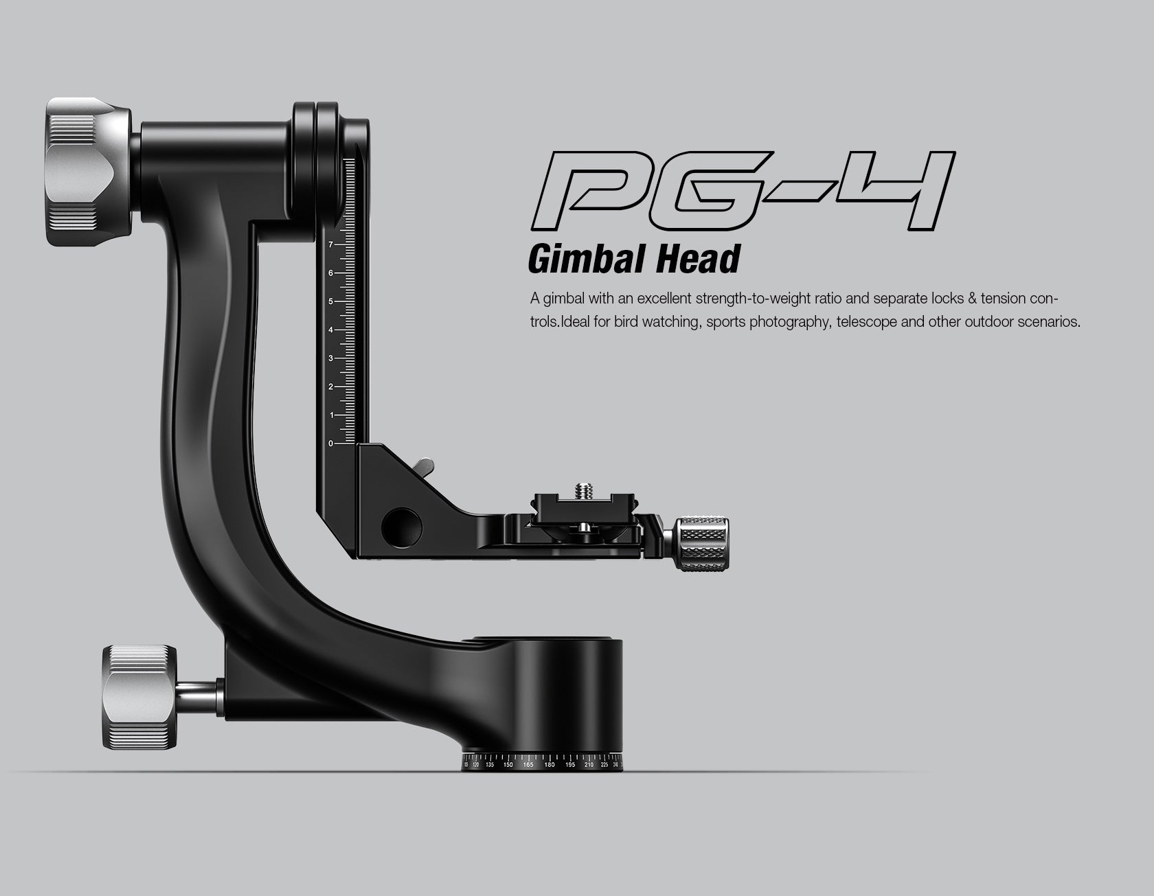 Leofoto PG-4 Heavy-Duty Gimbal Tripod Head