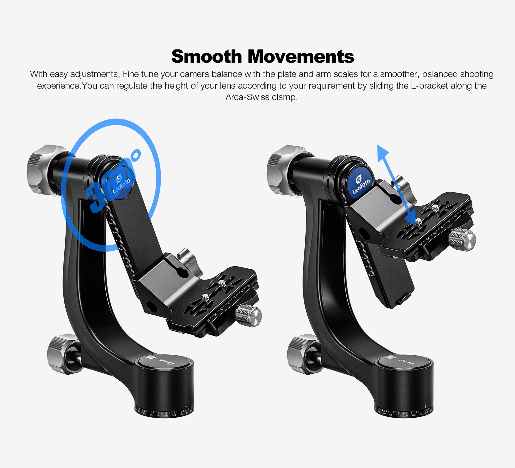 Leofoto PG-4 Heavy-Duty Gimbal Tripod Head