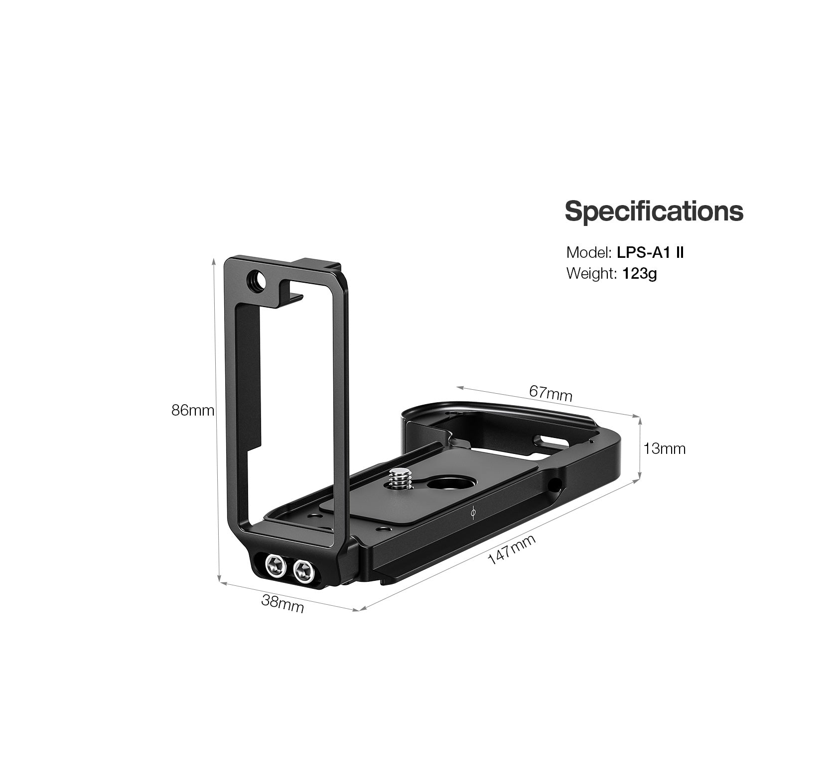Leofoto LPS-A1 II L Plate for Sony A1 II Camera | Arca Compatible