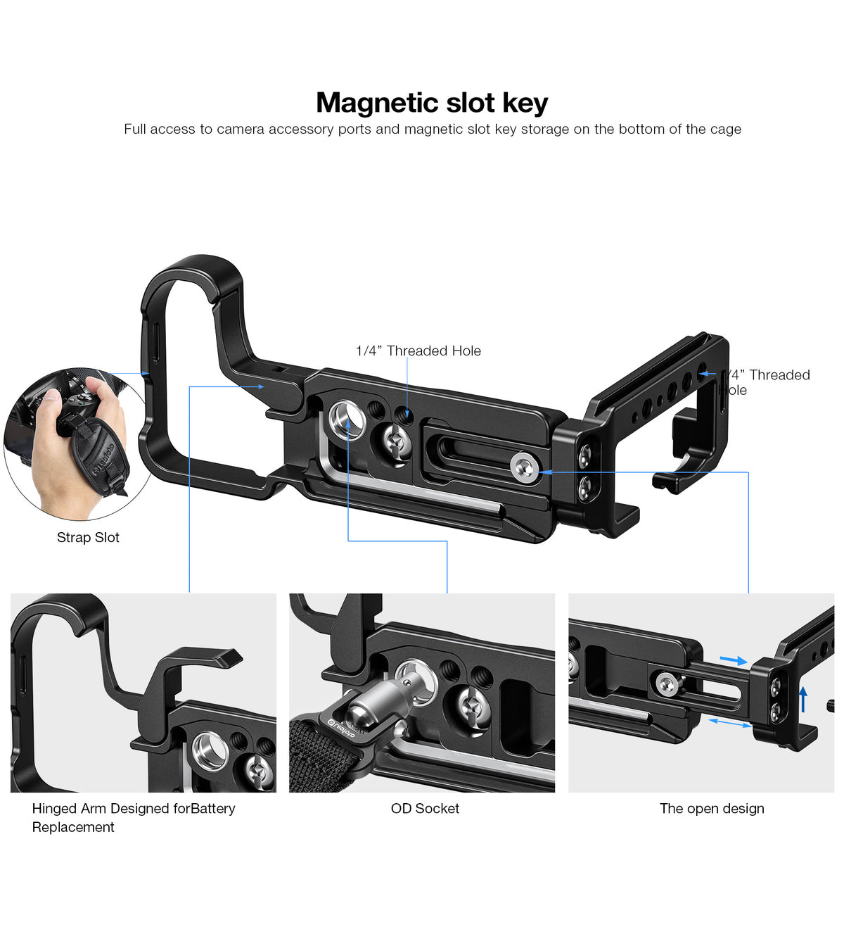Leofoto LPN-Z50II L-Bracket for Nikon Z50II | Arca Compatible