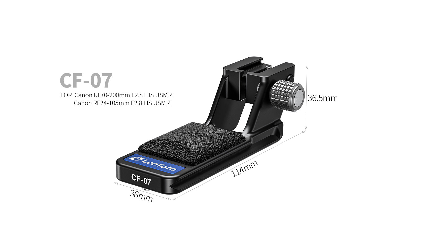 Leofoto CF-07/W Replacement Foot for Canon RF70-200mm F2.8 L IS USM Z