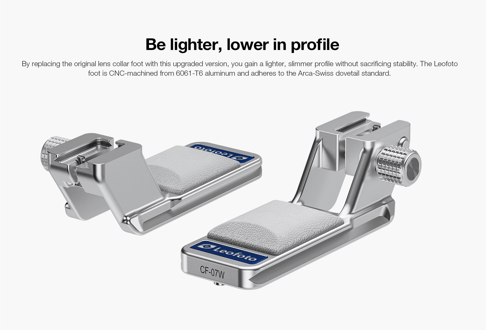 Leofoto CF-07/W Replacement Foot for Canon RF70-200mm F2.8 L IS USM Z / RF24-105mm F2.8 LIS USM Z