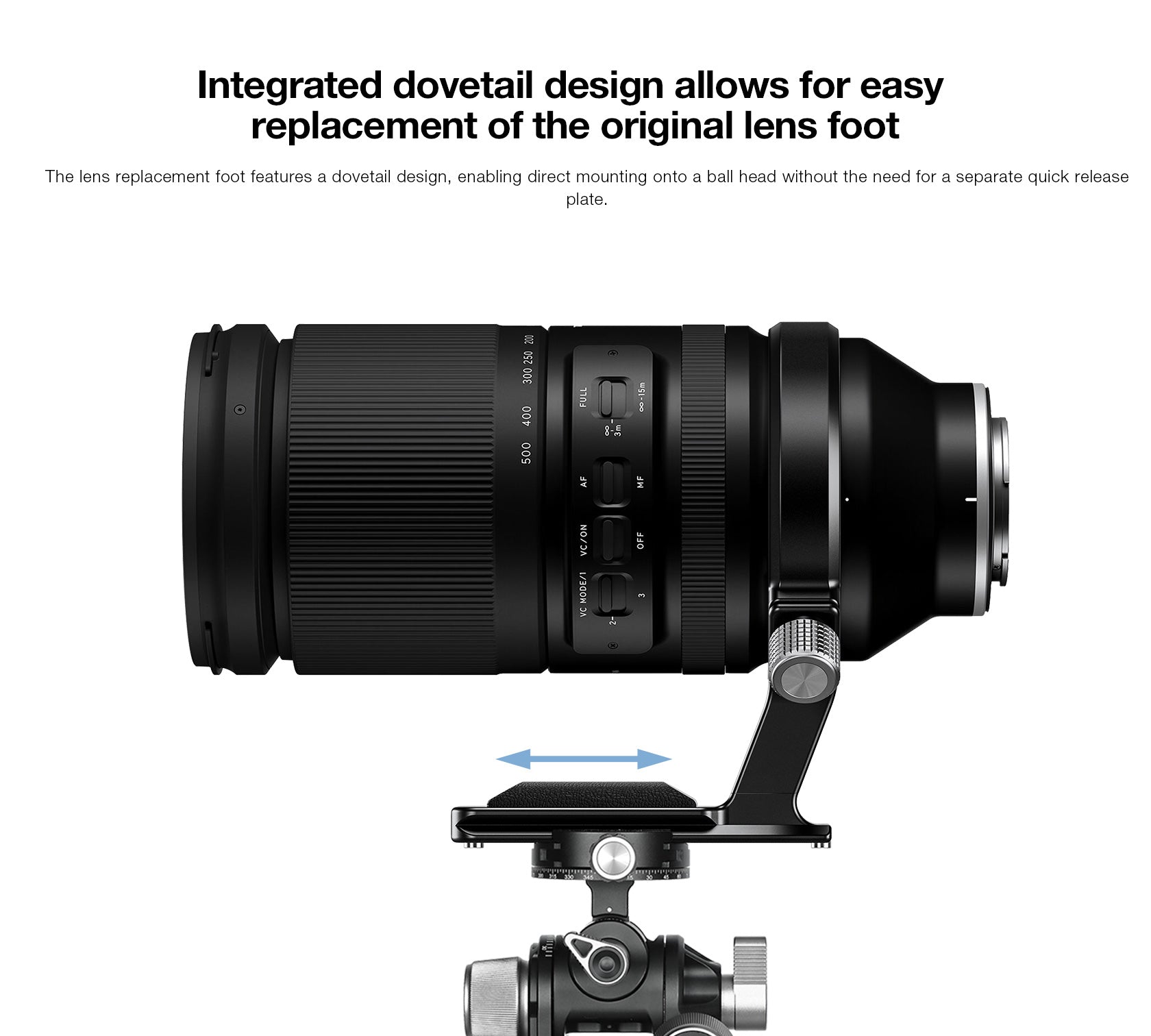 Leofoto TRFC-01 Replacement Foot for TAMRON 150-500mm F/5-6.7 Di llI VC VXD