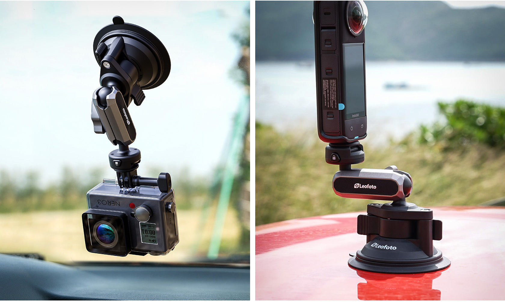 Leofoto LAC-04 Suction Cup Sports Camera Mount