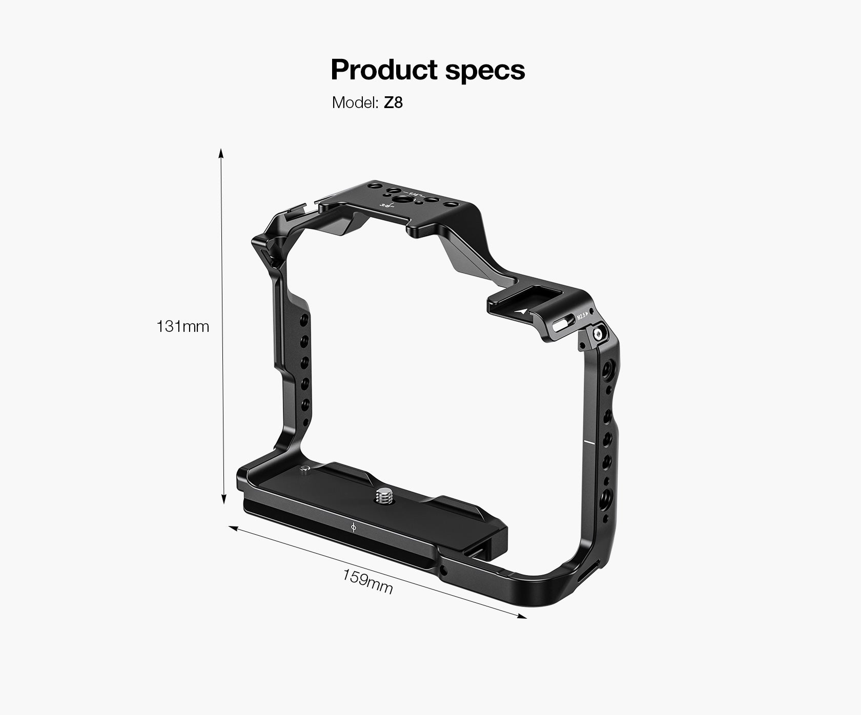 Leofoto Z8 Camera Cage for Nikon Z8 Camera without Battery Grip