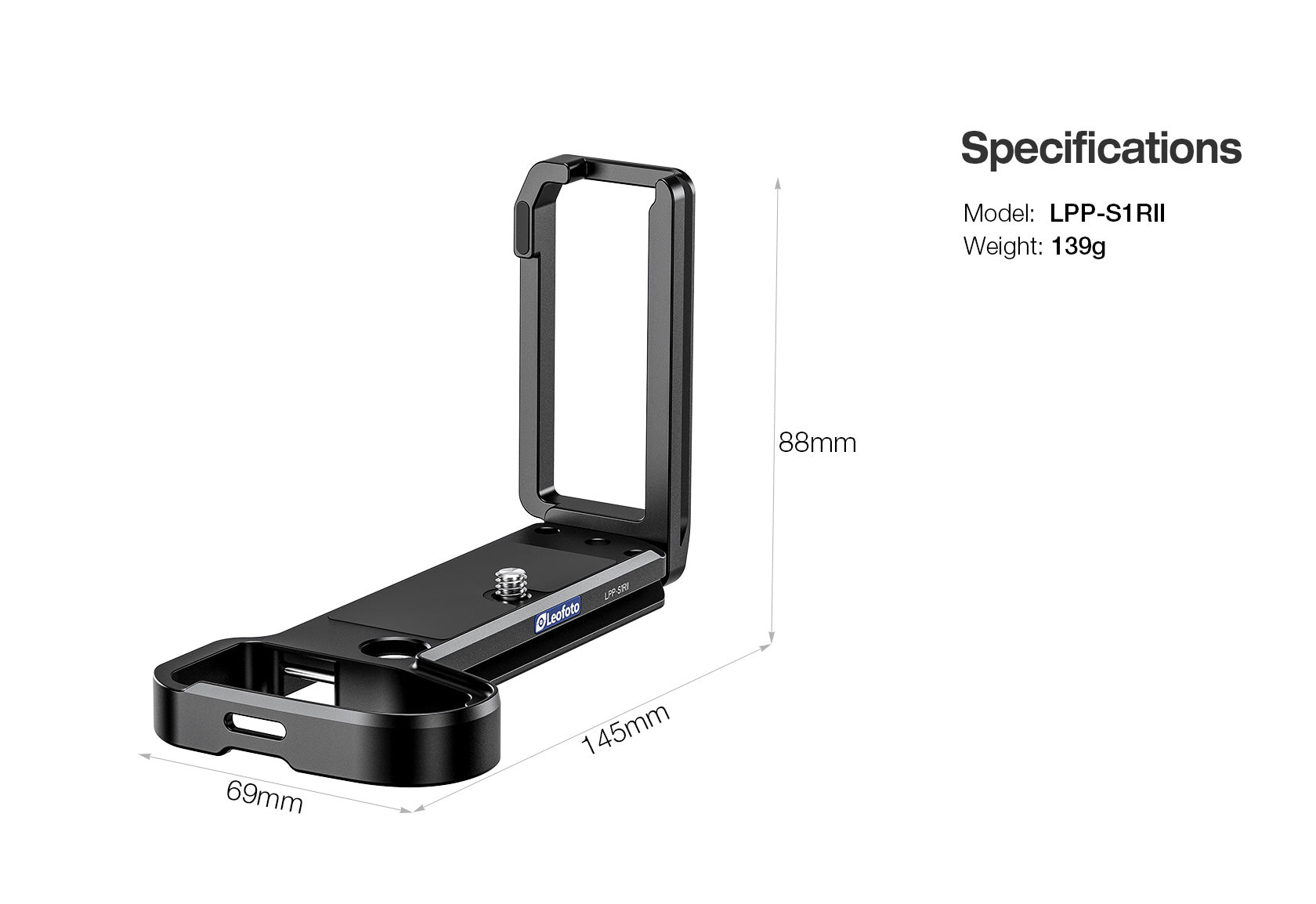 Leofoto LPP-S1RII L Plate for LUMIX S1RII, S1II, S1IIE | Arca Compatible