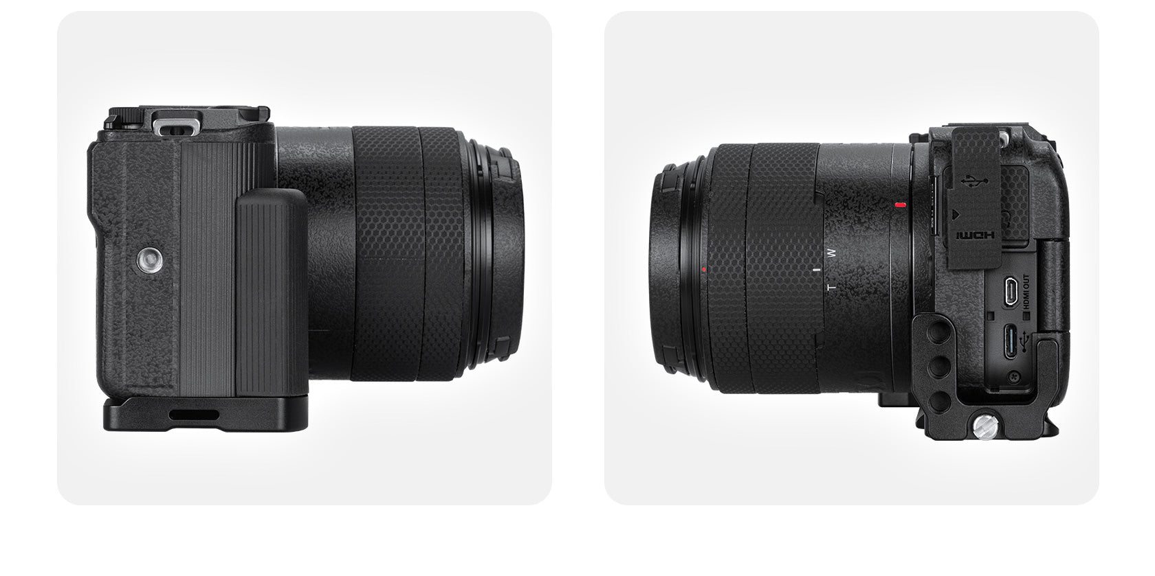 Leofoto LPC-R50V L Plate for Canon R50V Camera | Arca Compatible