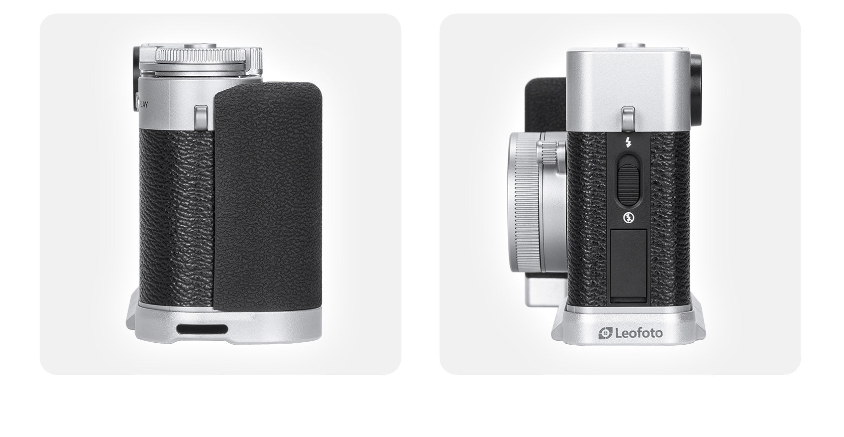 Leofoto LPF-X-half L Plate for Fujifilm X half | Arca Compatible (Black/Silver)