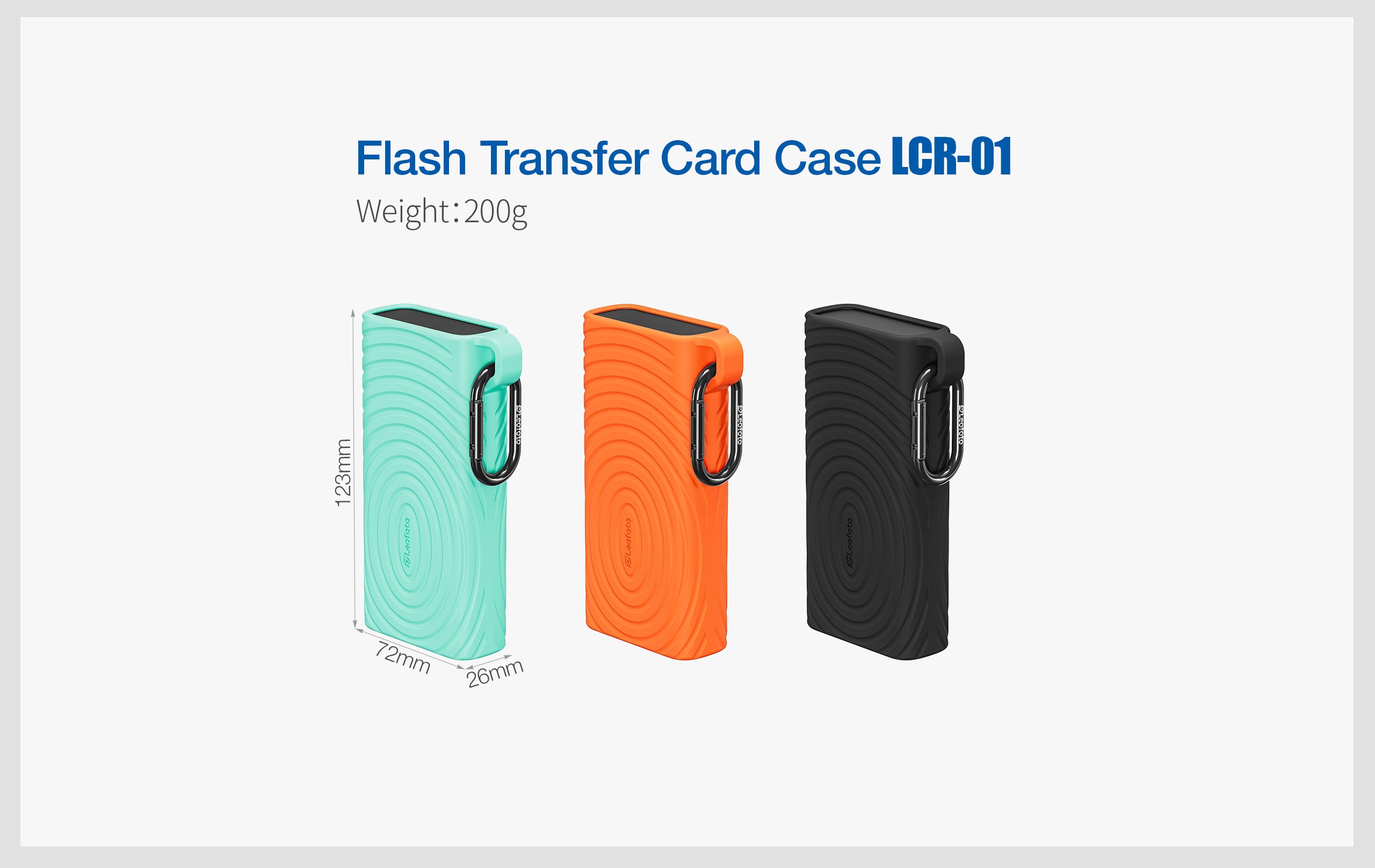 Leofoto LCR-01 Flash Transfer Card Case — Quad-Card Reader with CFexpress Type A/B & SD Support