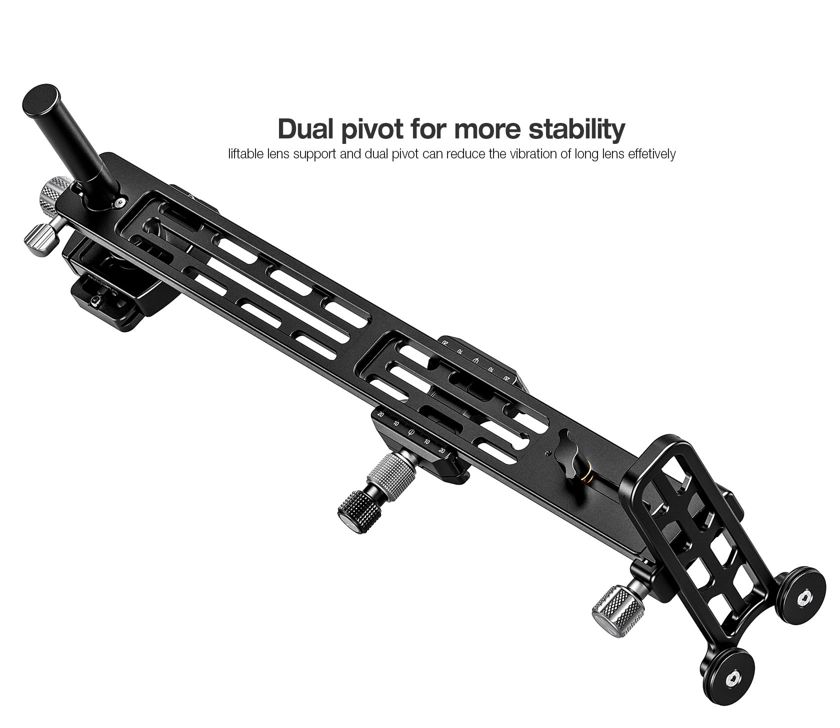 Leofoto VR-400Pro 400mm Three-Pivot Long Lens Support with Extended Ra