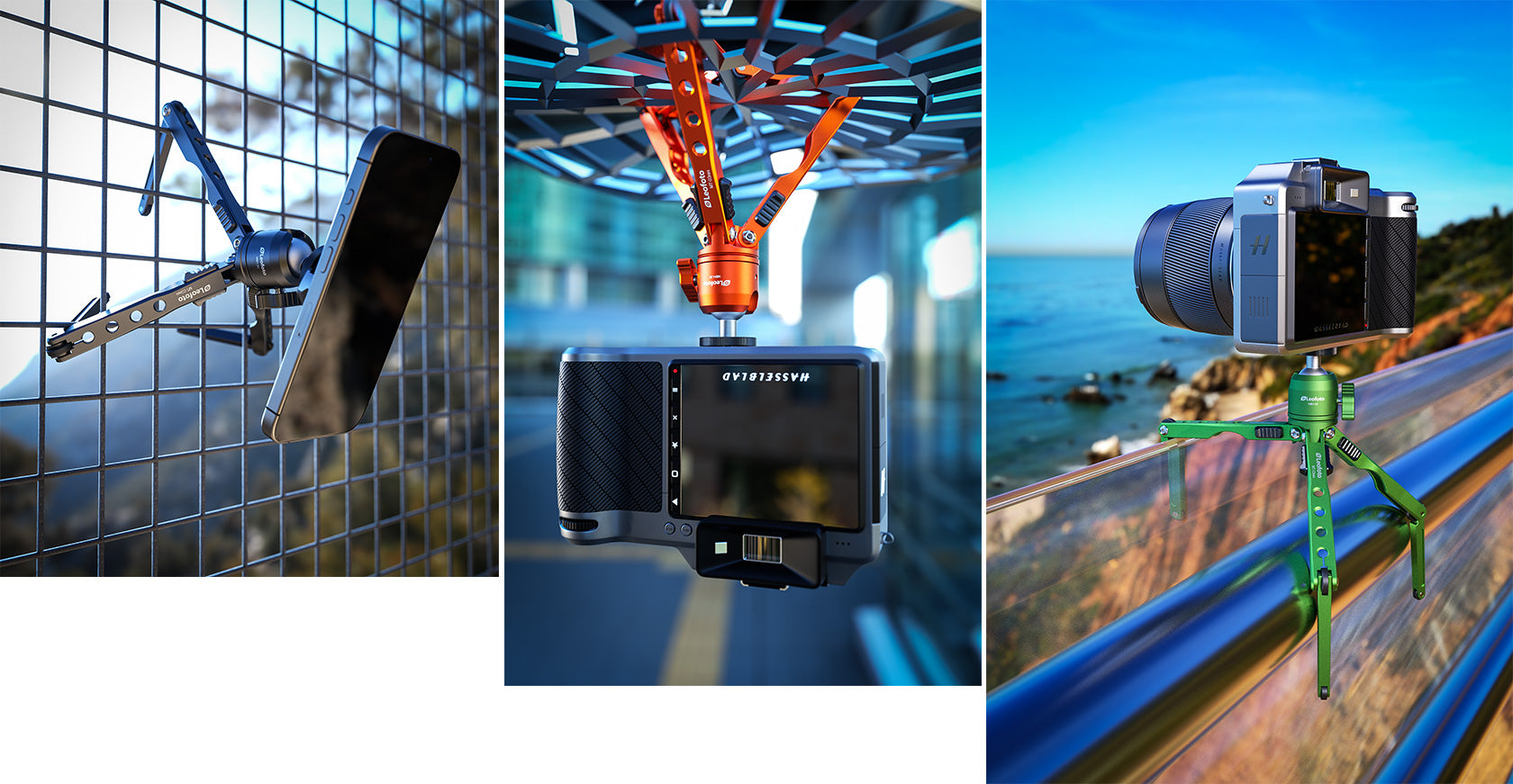 Leofoto MT-03 Mini Spider Folding Tabletop Tripod Kit with MBH-20 Ball Head (4 Colors)