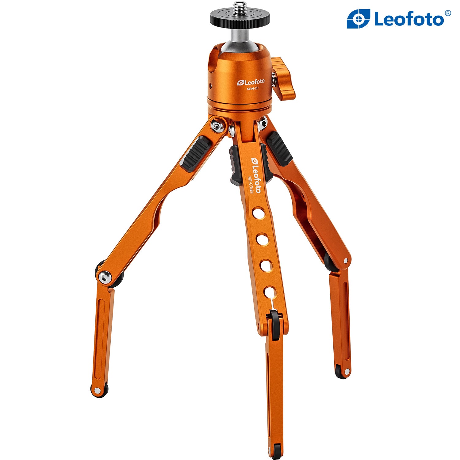 Leofoto MT-03 Mini Spider Folding Tabletop Tripod Kit with MBH-20 Ball Head (4 Colors)