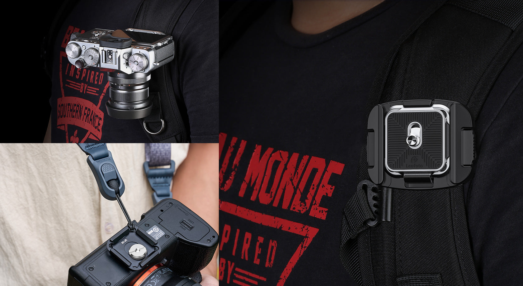 Leofoto QP-38 38mm Quick Release Plate | Four-Sided Arca-Style Interface | Anti-Loosening Screw