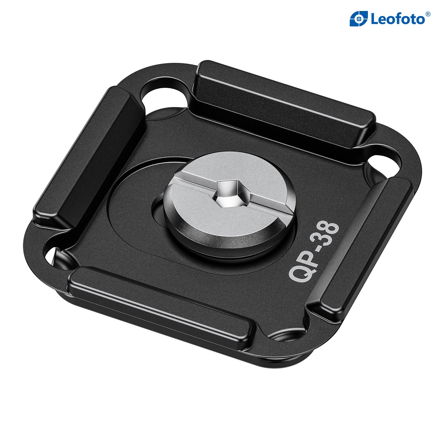 Leofoto QP-38 38mm Quick Release Plate | Four-Sided Arca-Style Interface | Anti-Loosening Screw