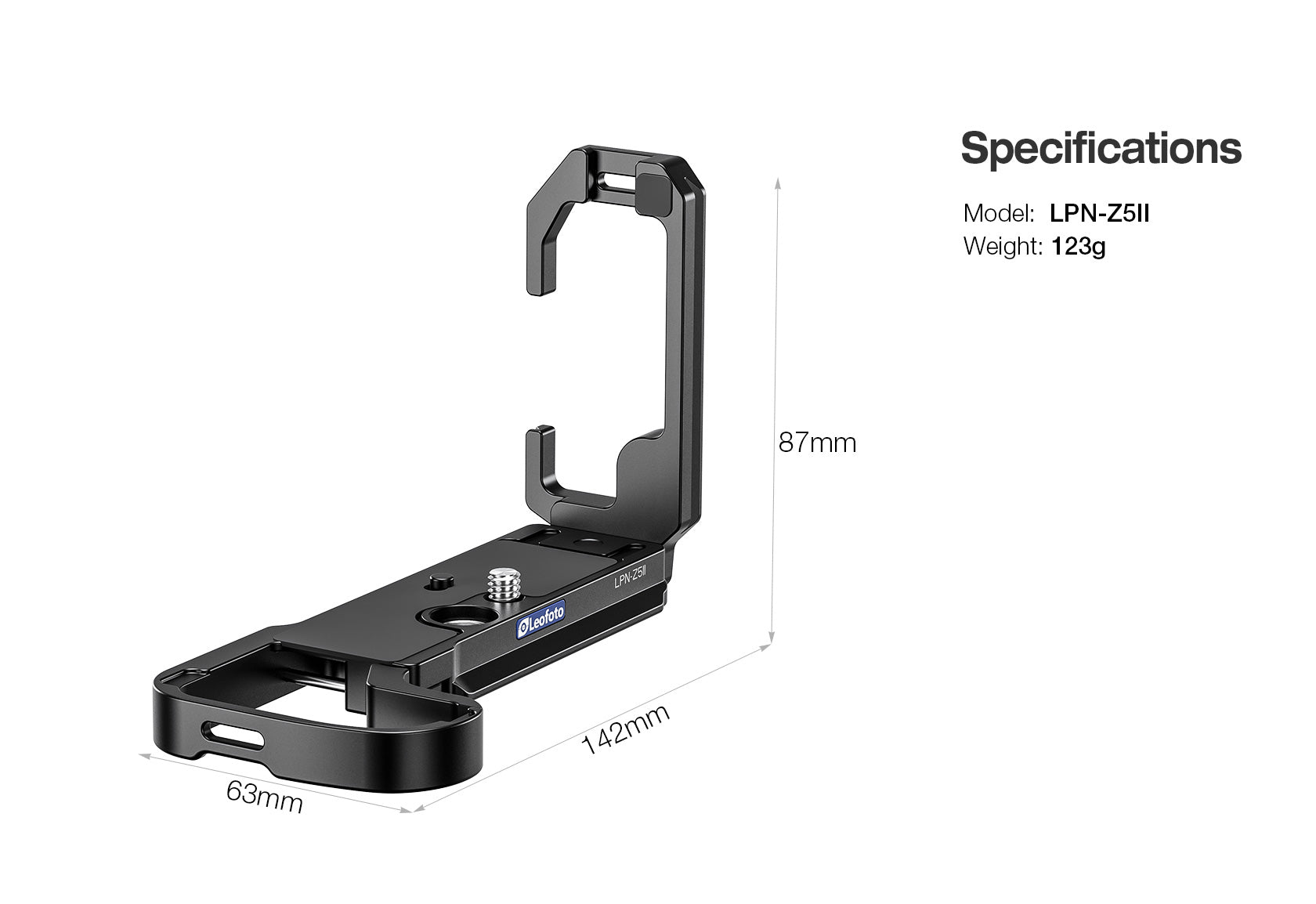 G351 LEOFOTO Nikon Z 7用 L型ブラケット LPN-Z7 Leofoto LPN-Z7 L Plate for Nikon Z6/Z7, Z6II/Z7II Camera