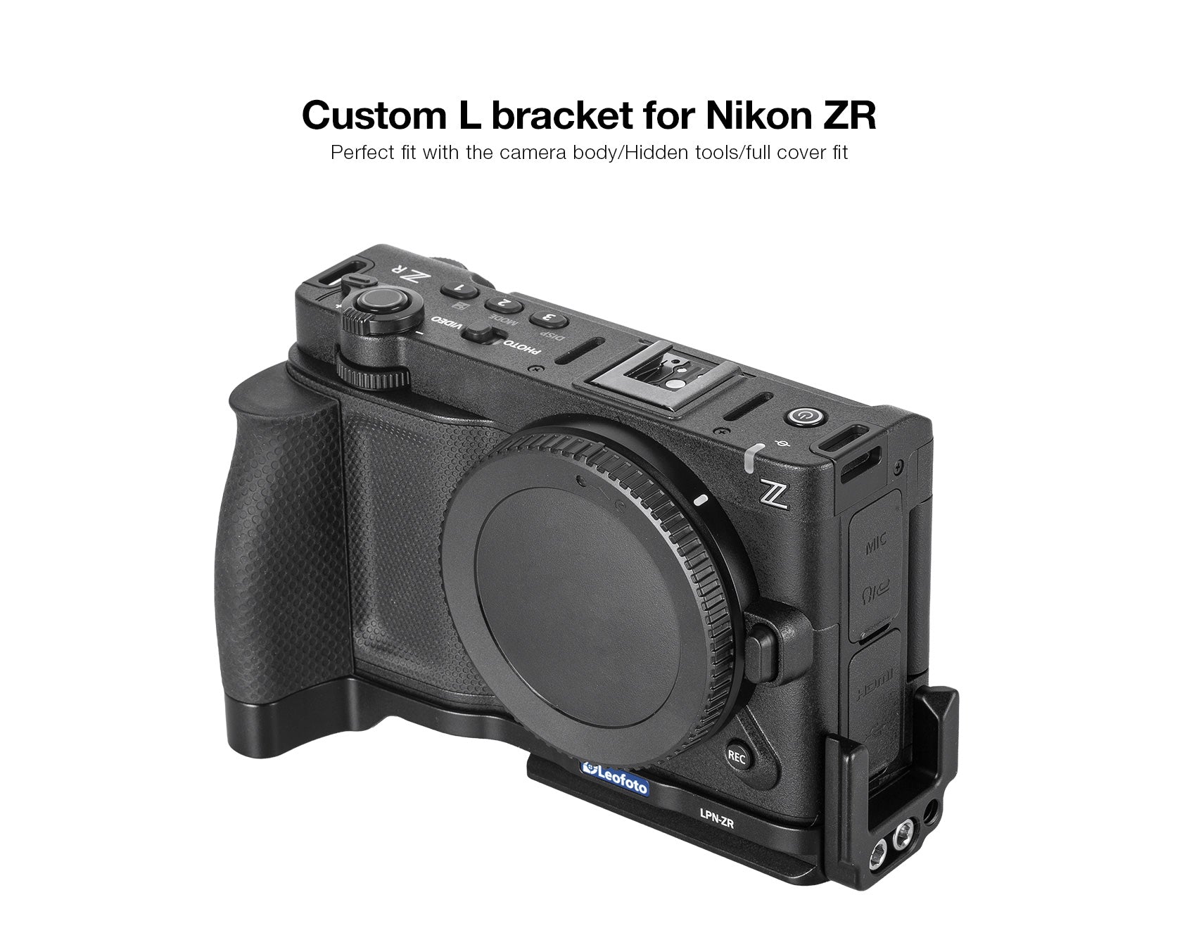 Leofoto LPN-ZR L Plate for Nikon ZR | Arca Compatible