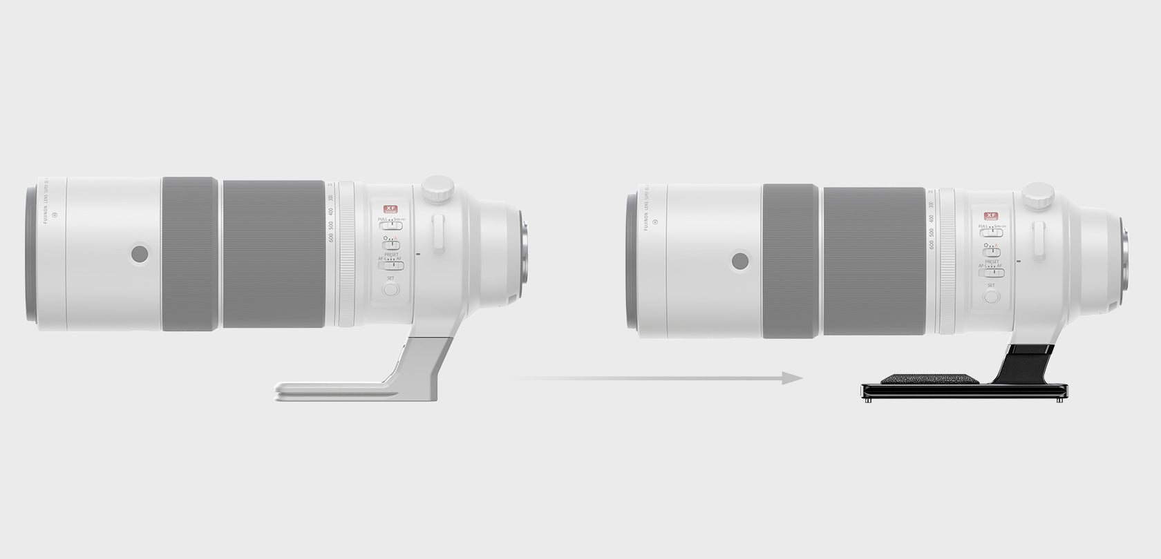 Leofoto FF-01 Replacement Foot for Fujifilm XF 150-600mm / 500mm & GF 500mm Lenses