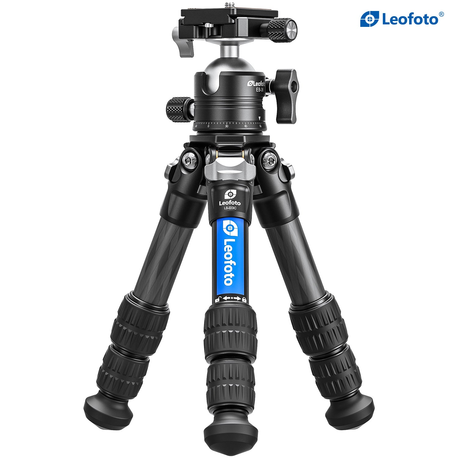 Leofoto LS-223C Tripod + EB-36 Ball Head Mini Professional Light Weight Carbon Fiber Tripod Kit