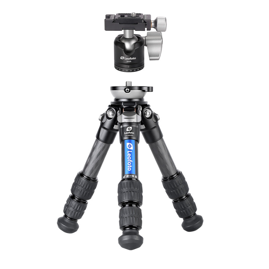 Leofoto LS-223CEX Table/Ground Mini Tripod with Integrated Leveling Base