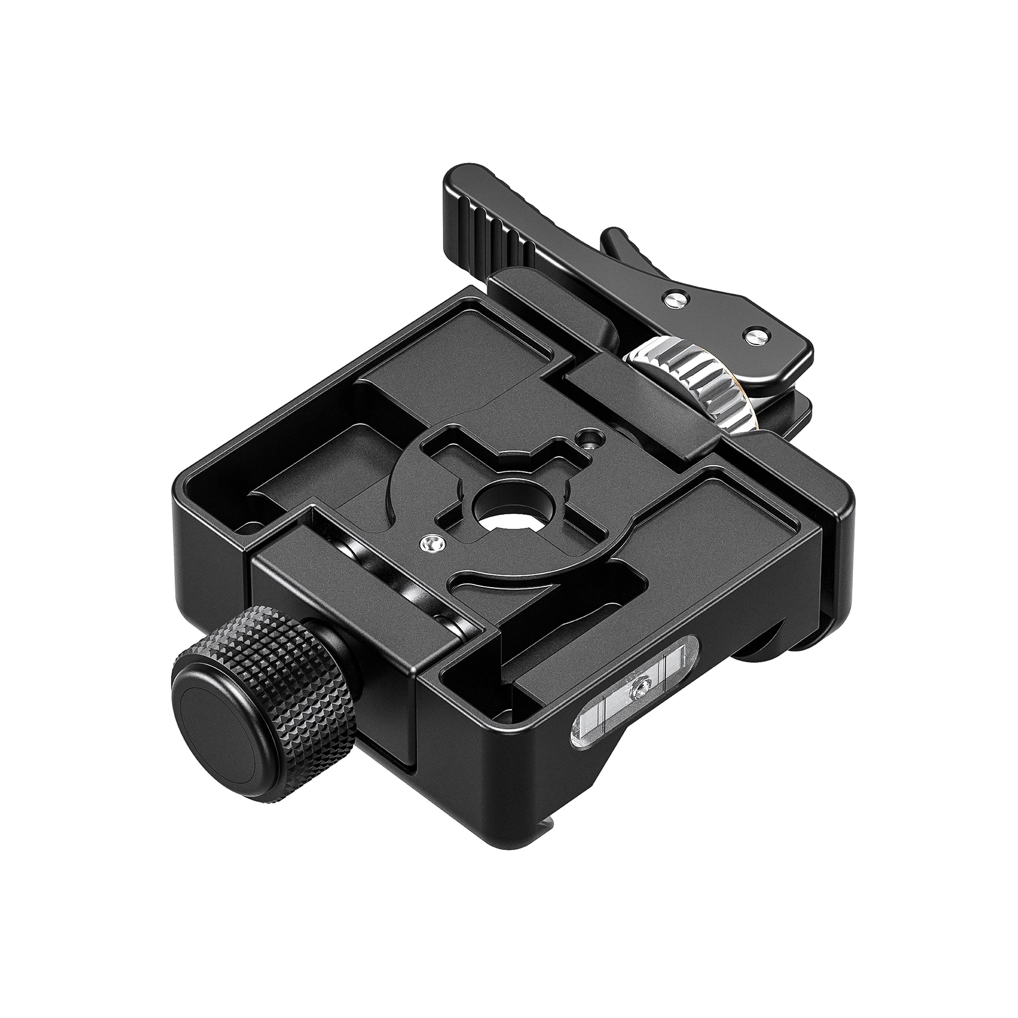 Leofoto LSC-52X Lever-Release Control Arca-Swiss Clamp with Safety Latch & Micro Adjustment, Knob-Controlled Picatinny Clamp