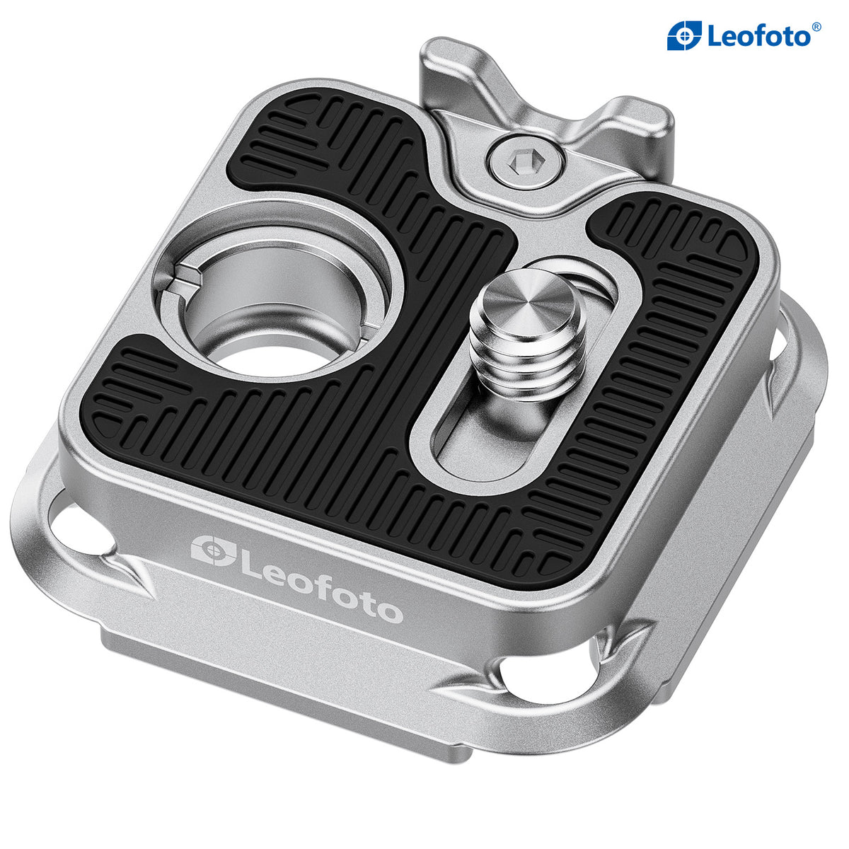 Leofoto QP-38P 38mm Quick Release Plate | Four-Sided Arca-Style Interface | Quick Detach Socket
