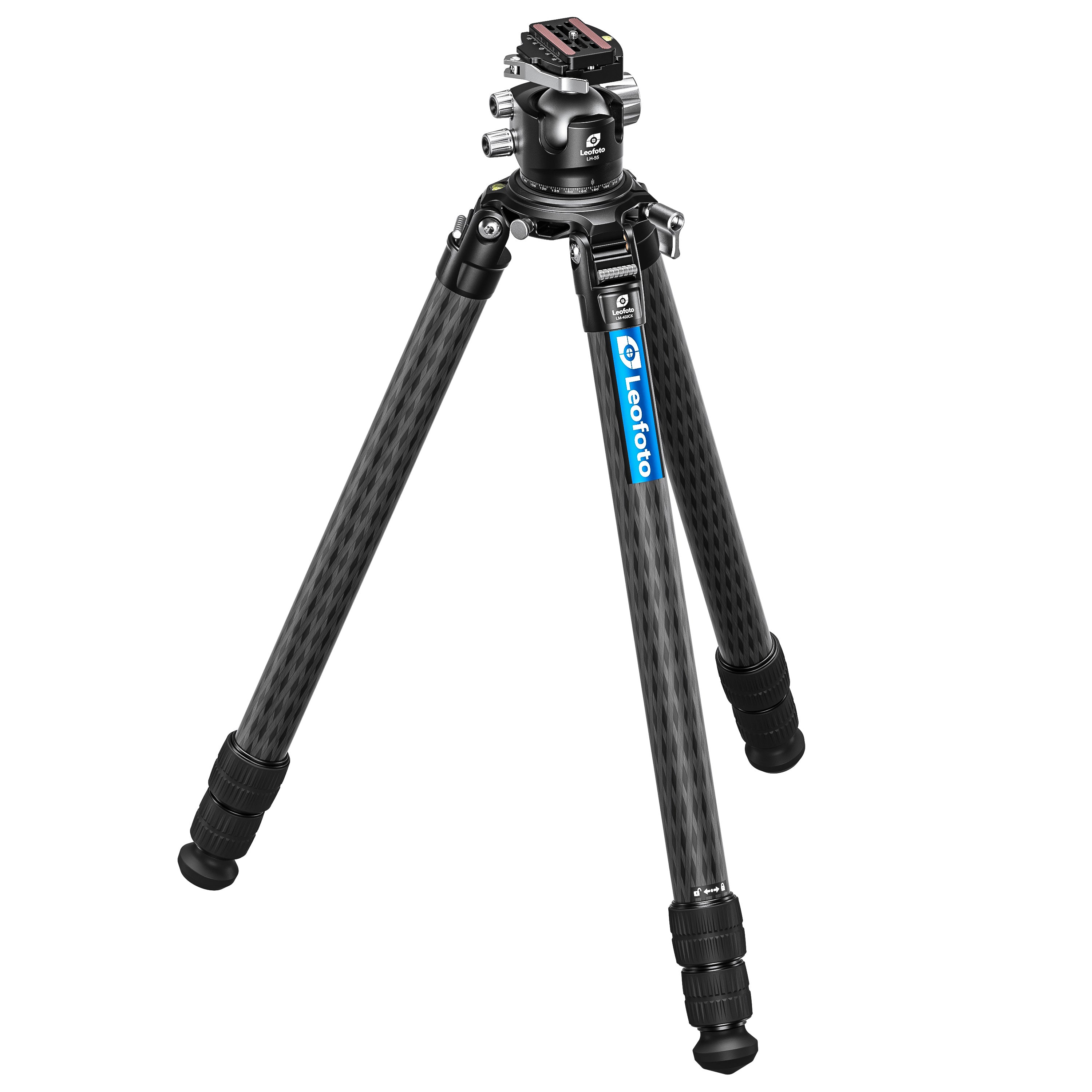 Leofoto LM-403C X Version Tripod with 100mm Bowl+Platform | Outdoor Shooting Set with Head