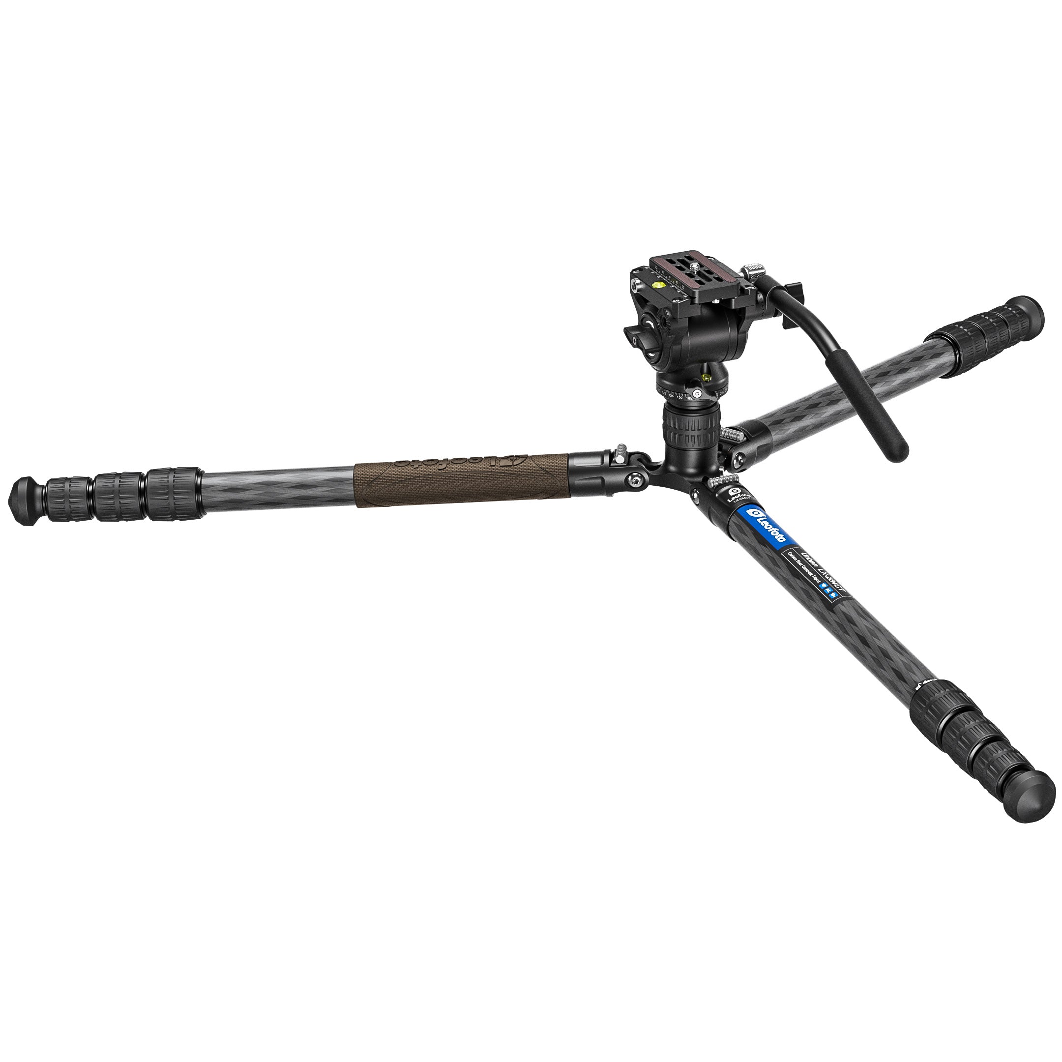 Leofoto LX-284CT+BV-5B Reversible Travel Tripod + Bino Fluid Head Kit