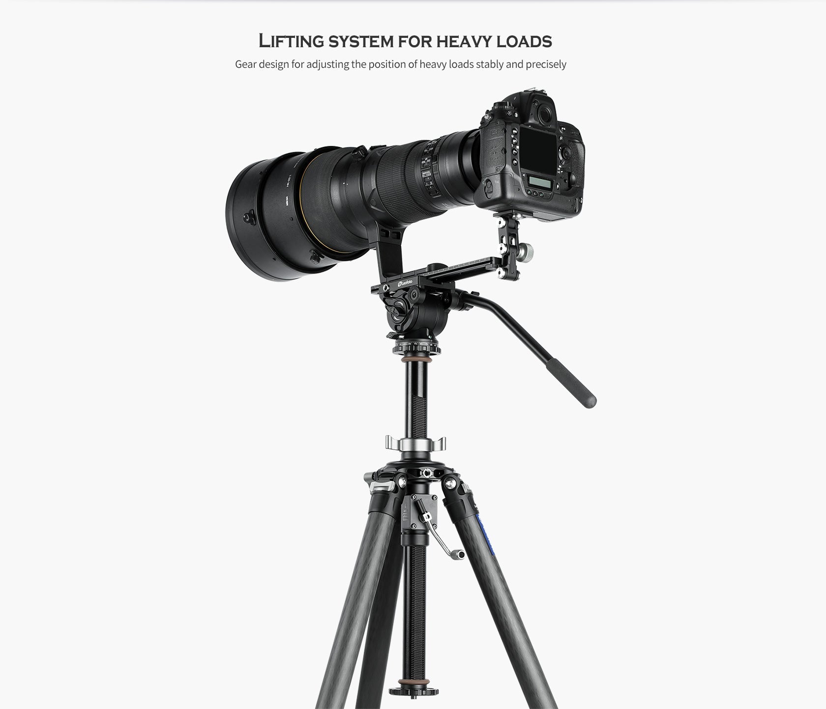 “Open Box" Leofoto GC-364C/ GC-404C Geared Center Column for 75mm/100mm Bowl Tripods