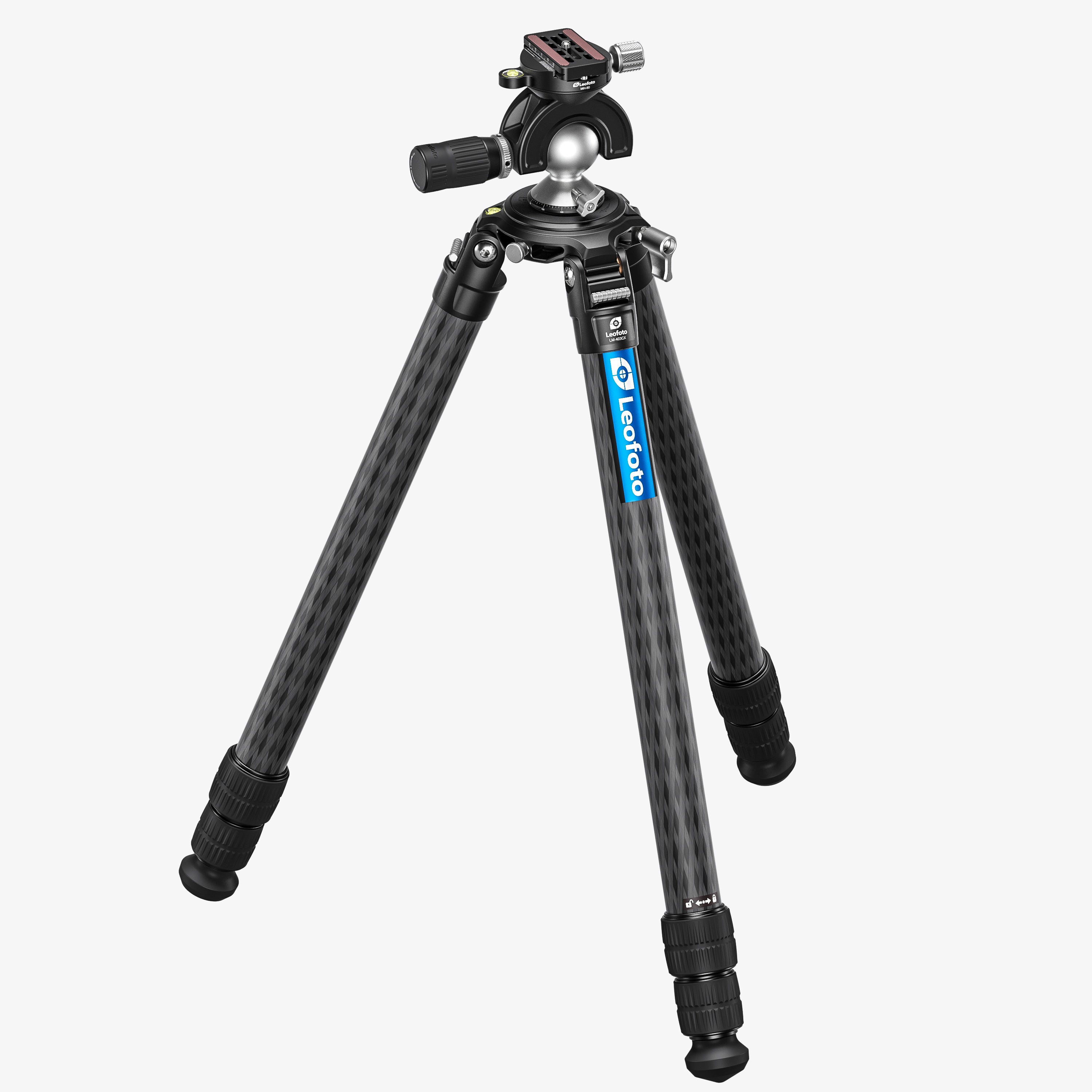 Leofoto LM-403C X Version Tripod with 100mm Bowl+Platform | With Full Dynamic Ball Head /w Handlebar Control Set