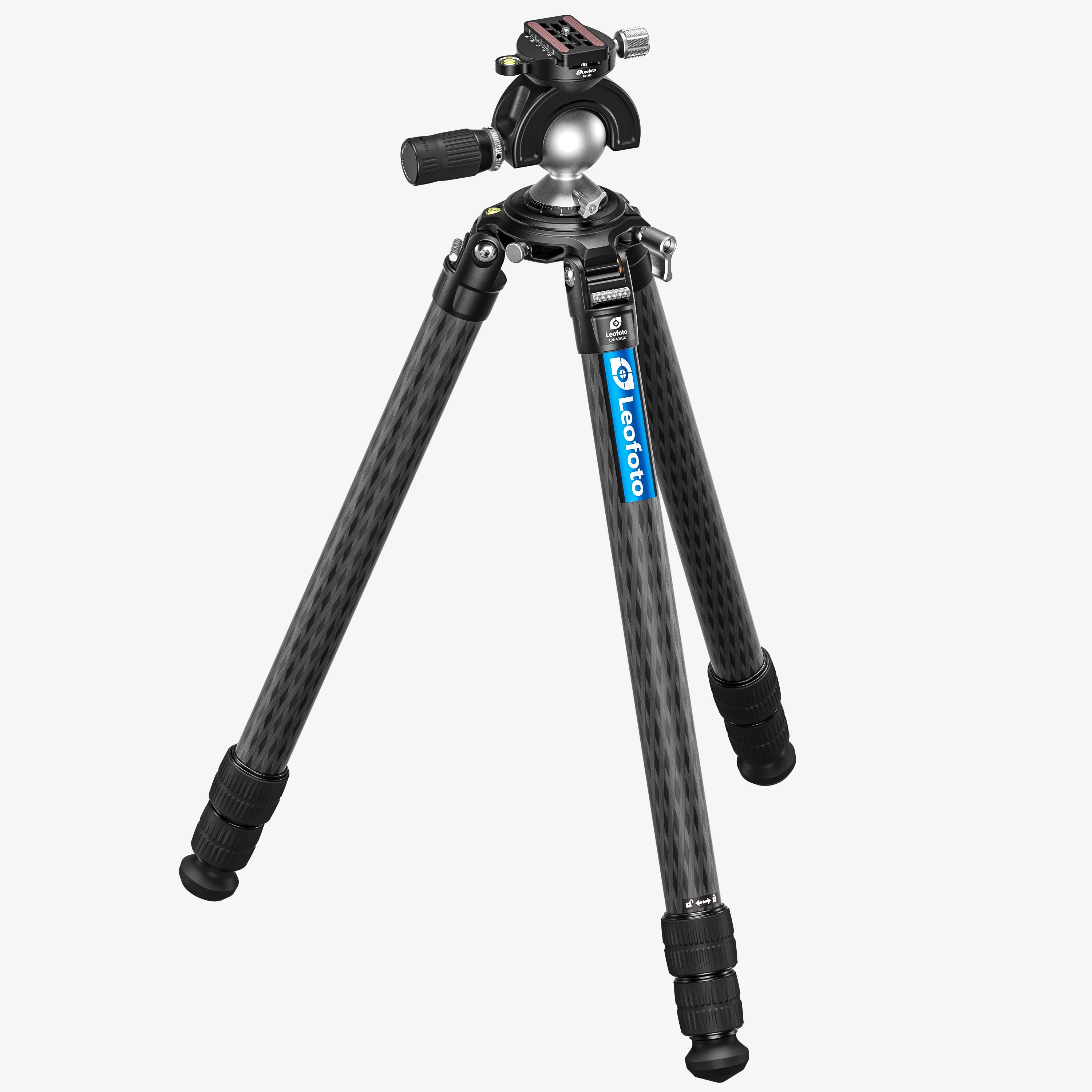 Leofoto LM-403C X Version Tripod with 100mm Bowl+Platform | With Full Dynamic Ball Head /w Handlebar Control Set