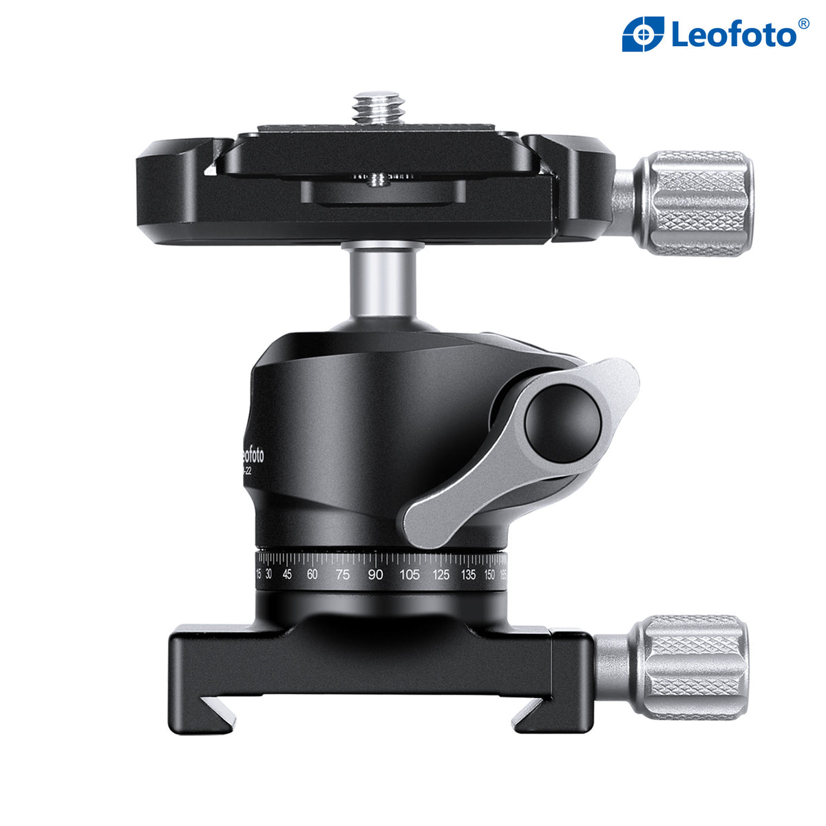 Leofoto LH-22 Mini Ball Head + DC-22M Rail Clamp | Arca-Compatible Rail Mount Kit