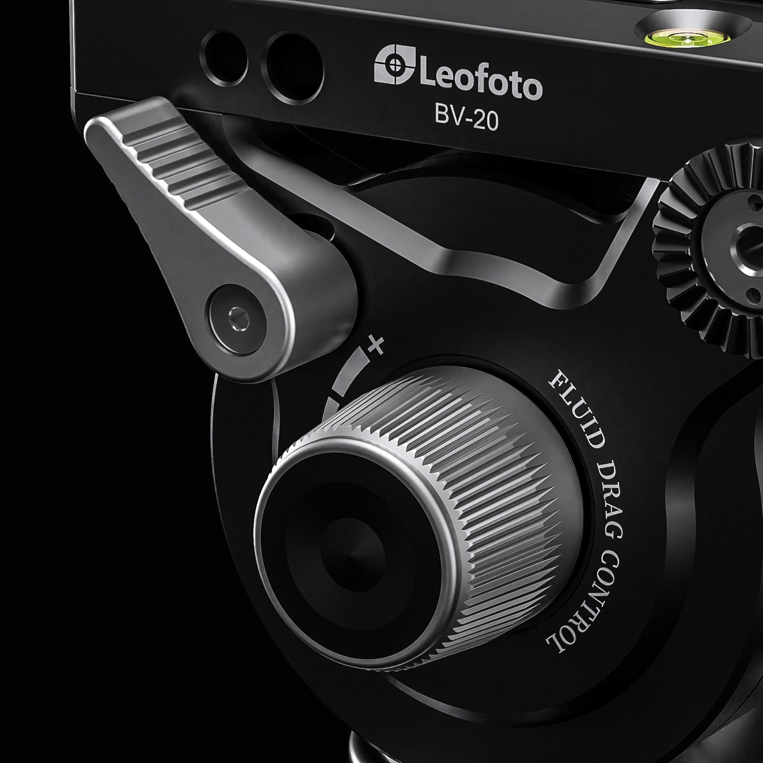 Leofoto BV-20K (Knob Clamp) Pro Fluid Video Head with Arca Compatible QR Plate