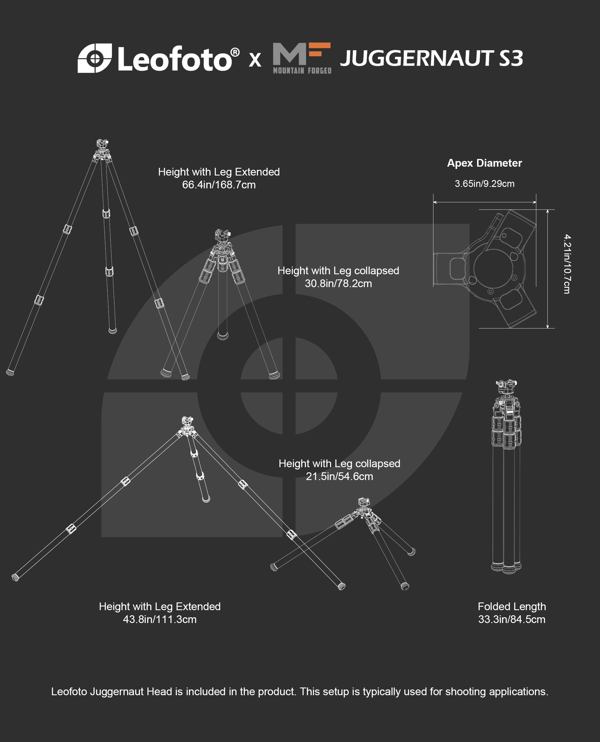 Leofoto X Mountain Forged Juggernaut S3