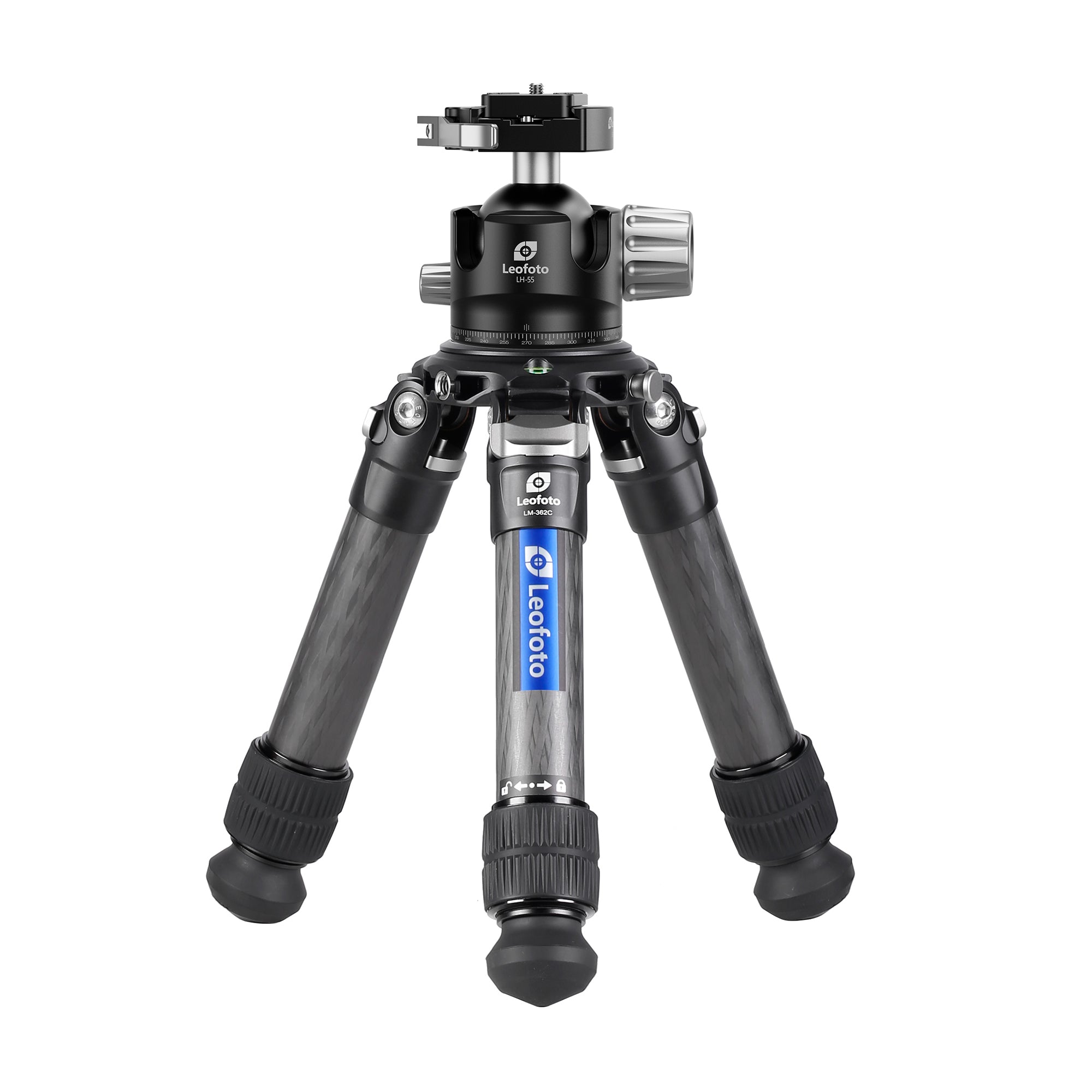 Leofoto LM-362C Short Carbon Fiber Tripod with 75mm Video Bowl+Platform and Bag | Max Load 99lb