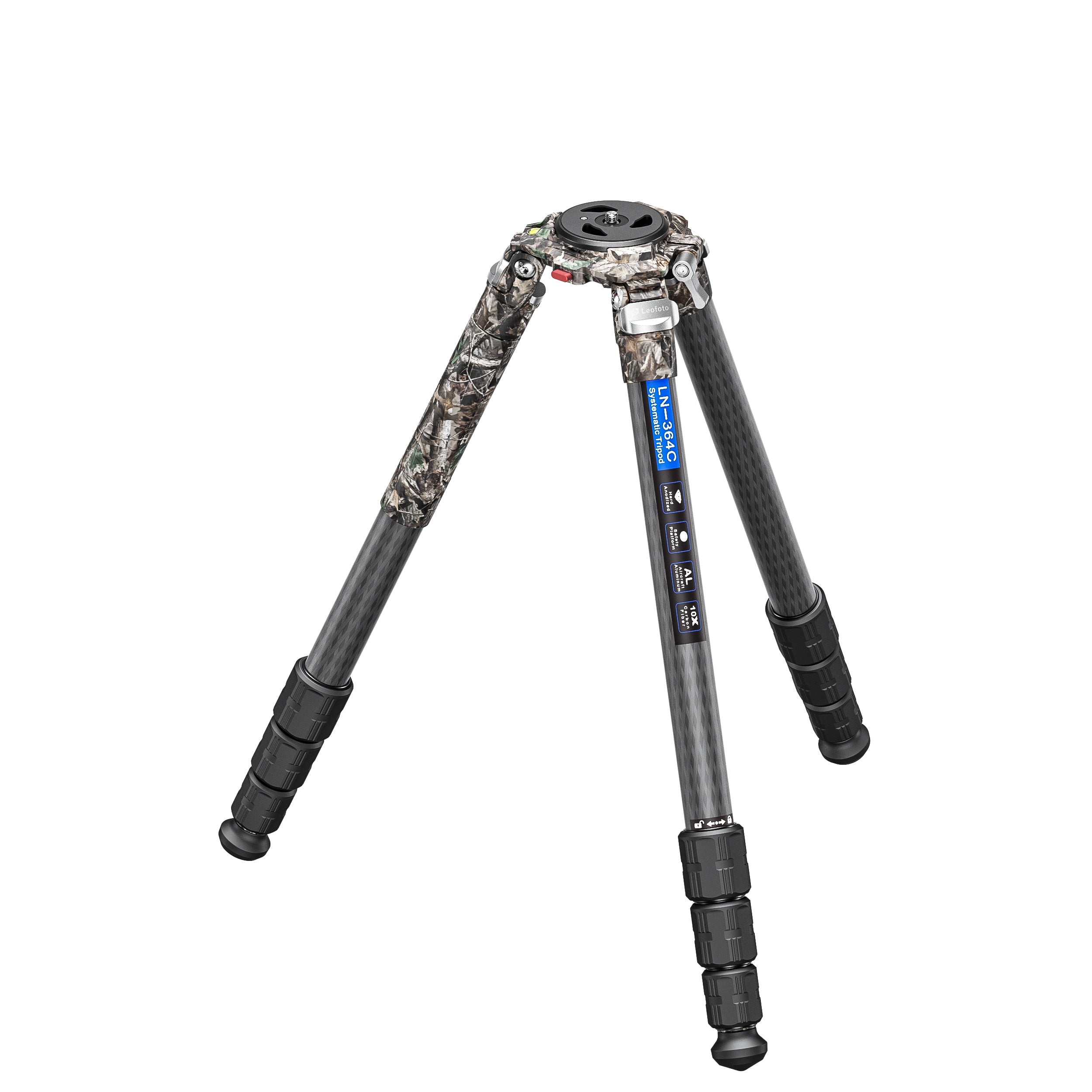 Leofoto LN-364C (Camo) Heavy Duty Tripod with 75mm Video Bowl+Platform & Bag