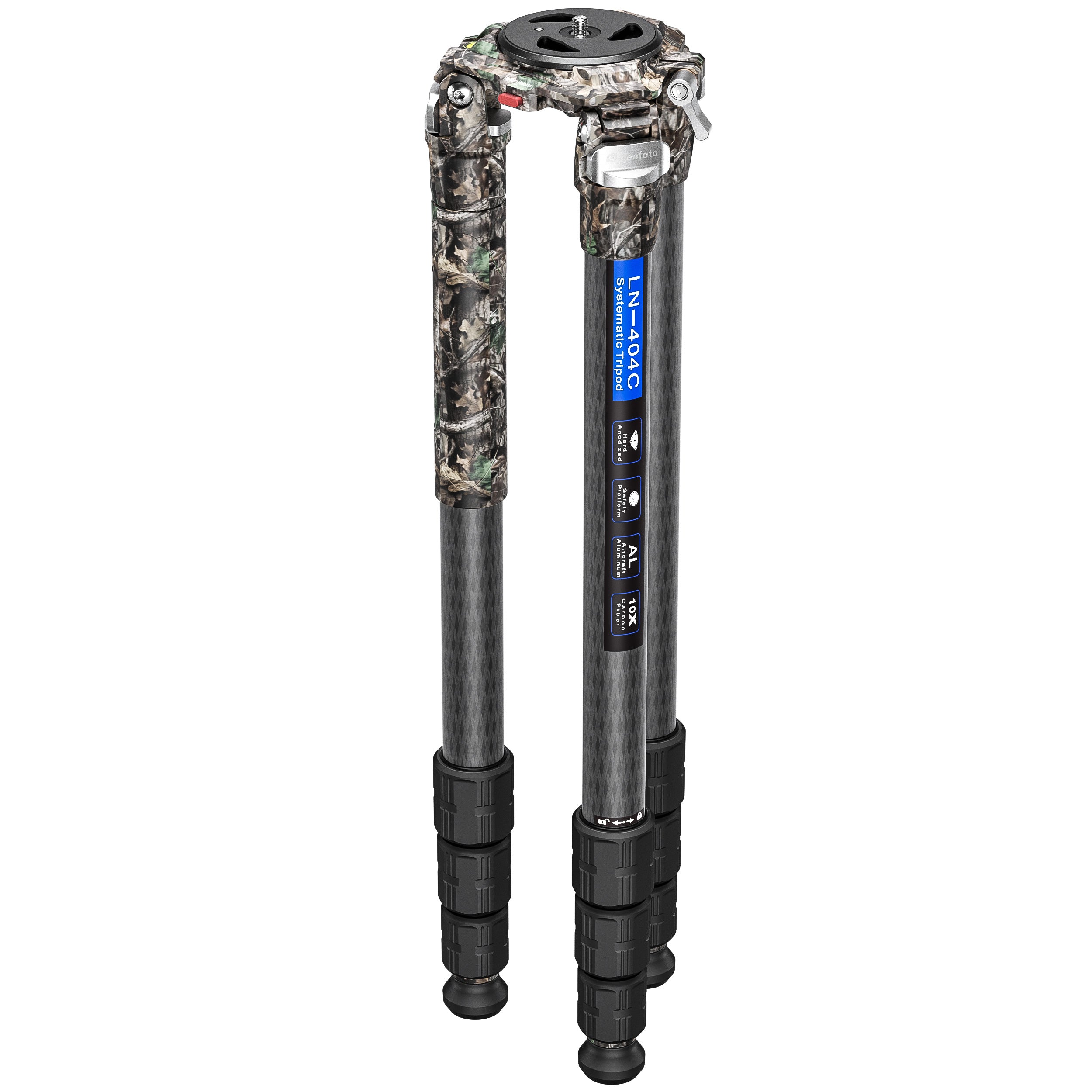 Leofoto LN-404C (Camo) Heavy Duty Tripod with 100mm Bowl+Platform & Ba