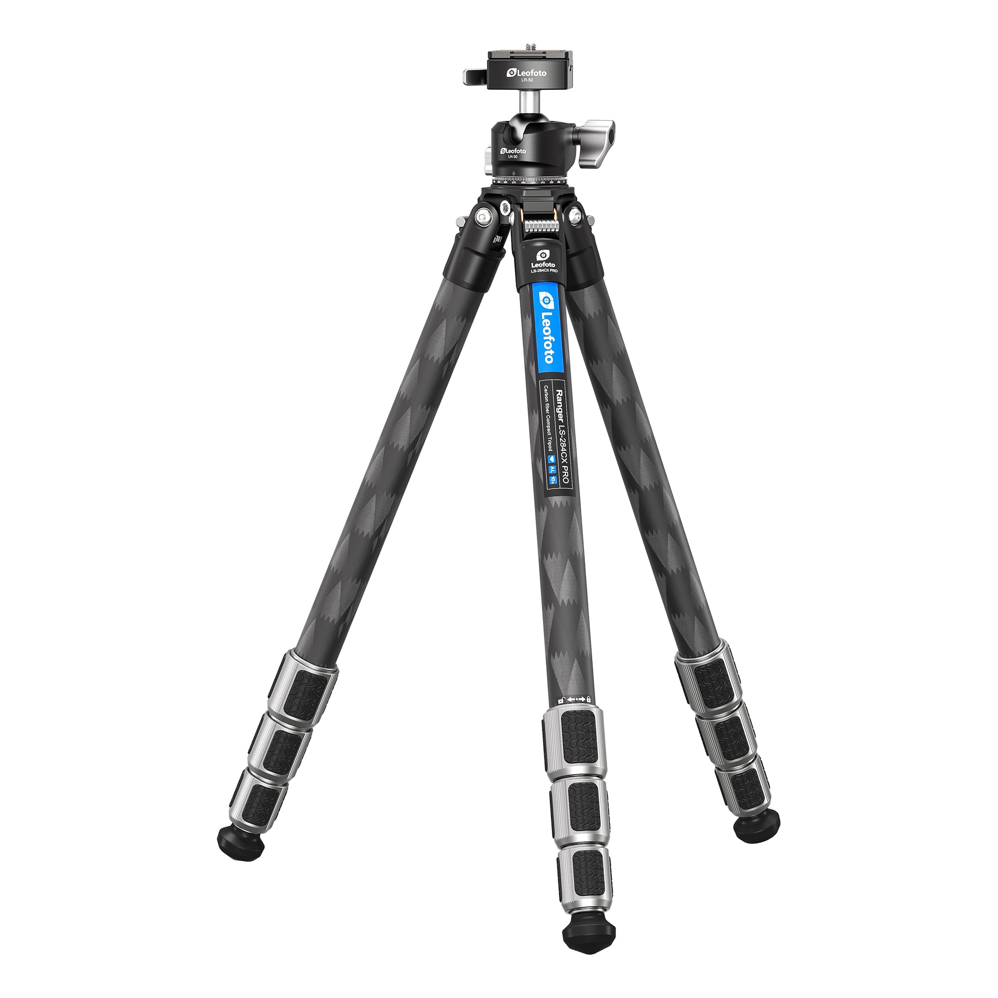 Leofoto LS-284CXPRO+LH-30LR X Version Ranger Series Tripod Set | Water-Resistant and Improved Carbon Fiber
