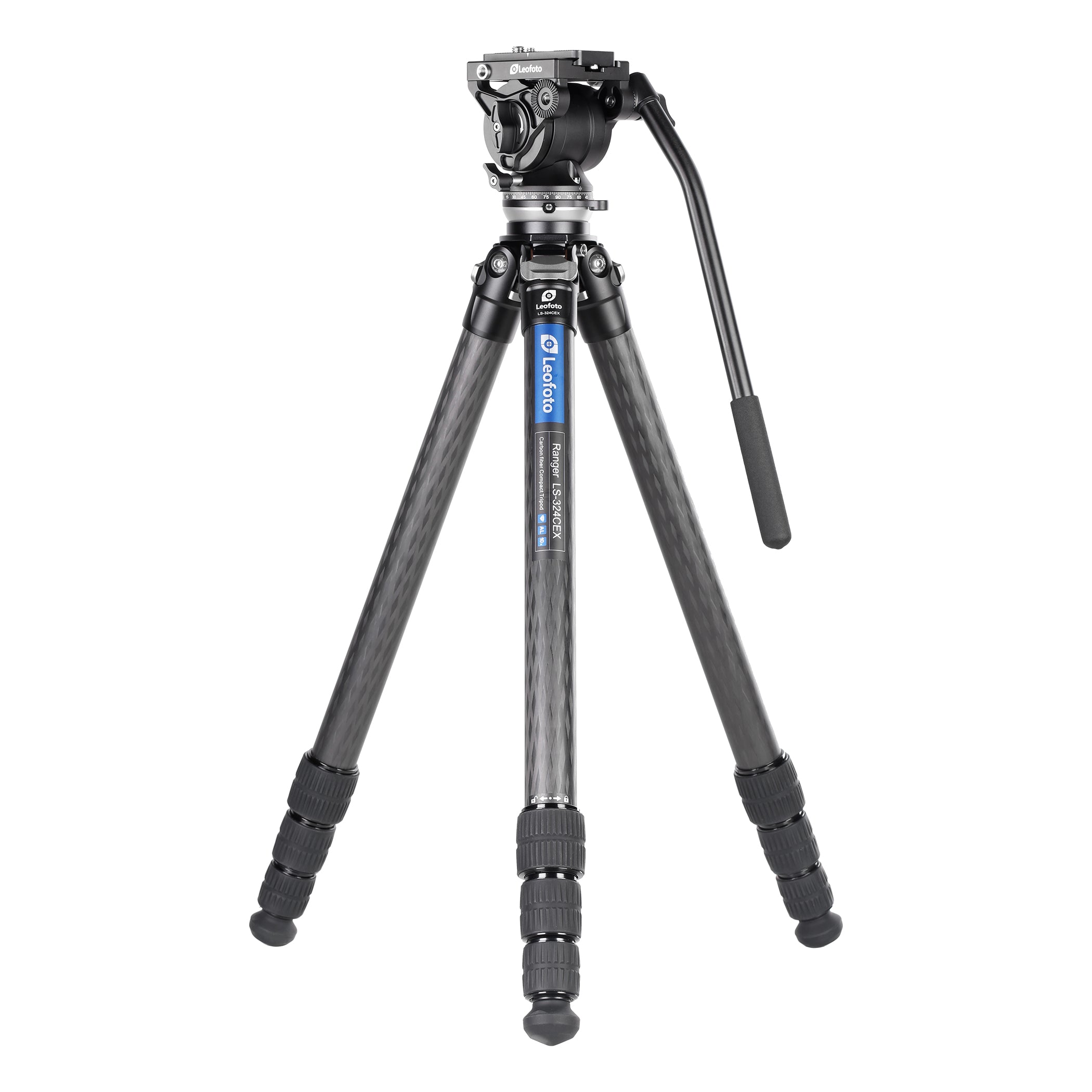 Leofotoレオフォト LS-324CEX レベリング搭載 カーボン三脚4段 Leofoto LS-324CEX Leveling Ranger Tripod