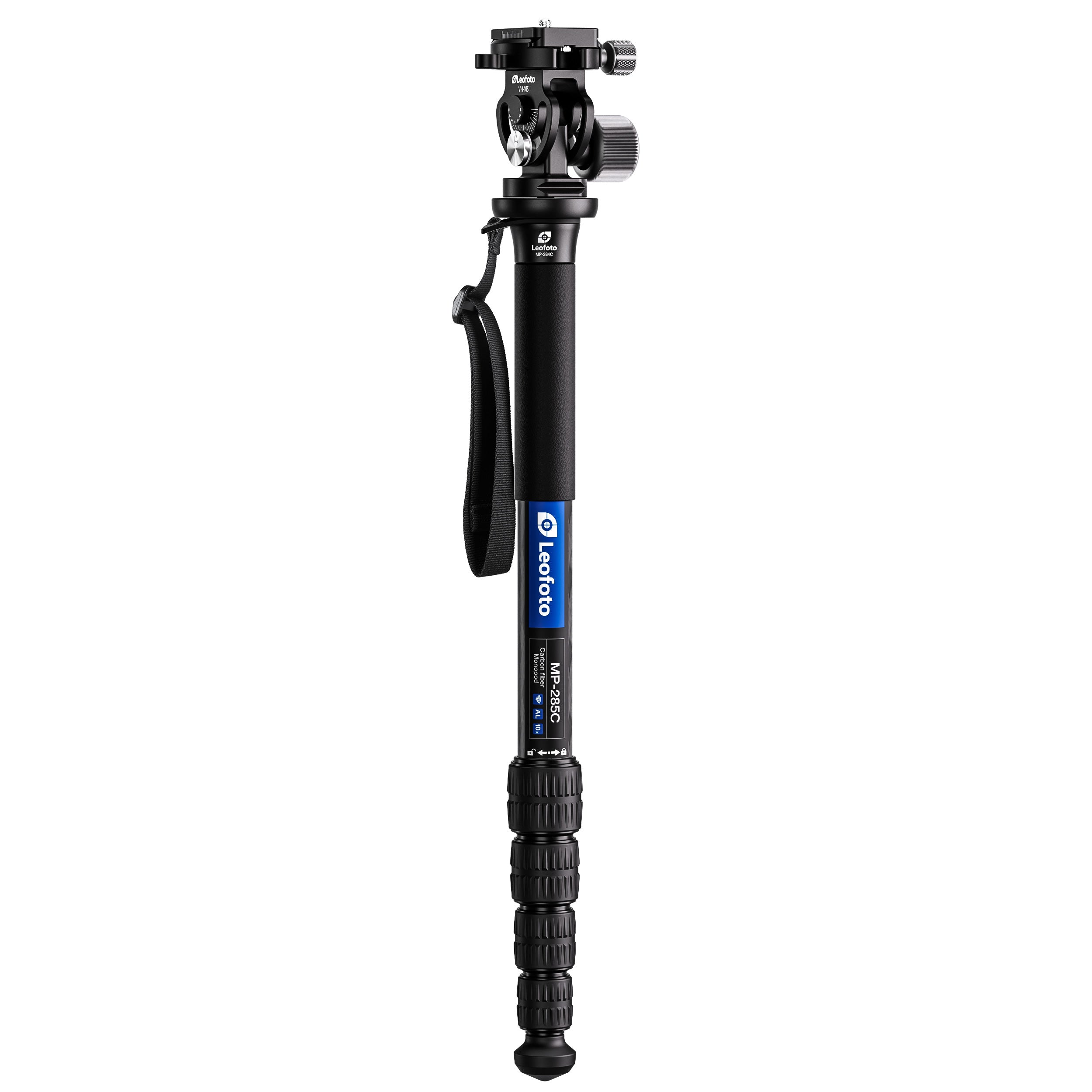 Leofoto MP Series Carbon Fiber Monopod + VH-10S Two Way Tilt Head Set with Case